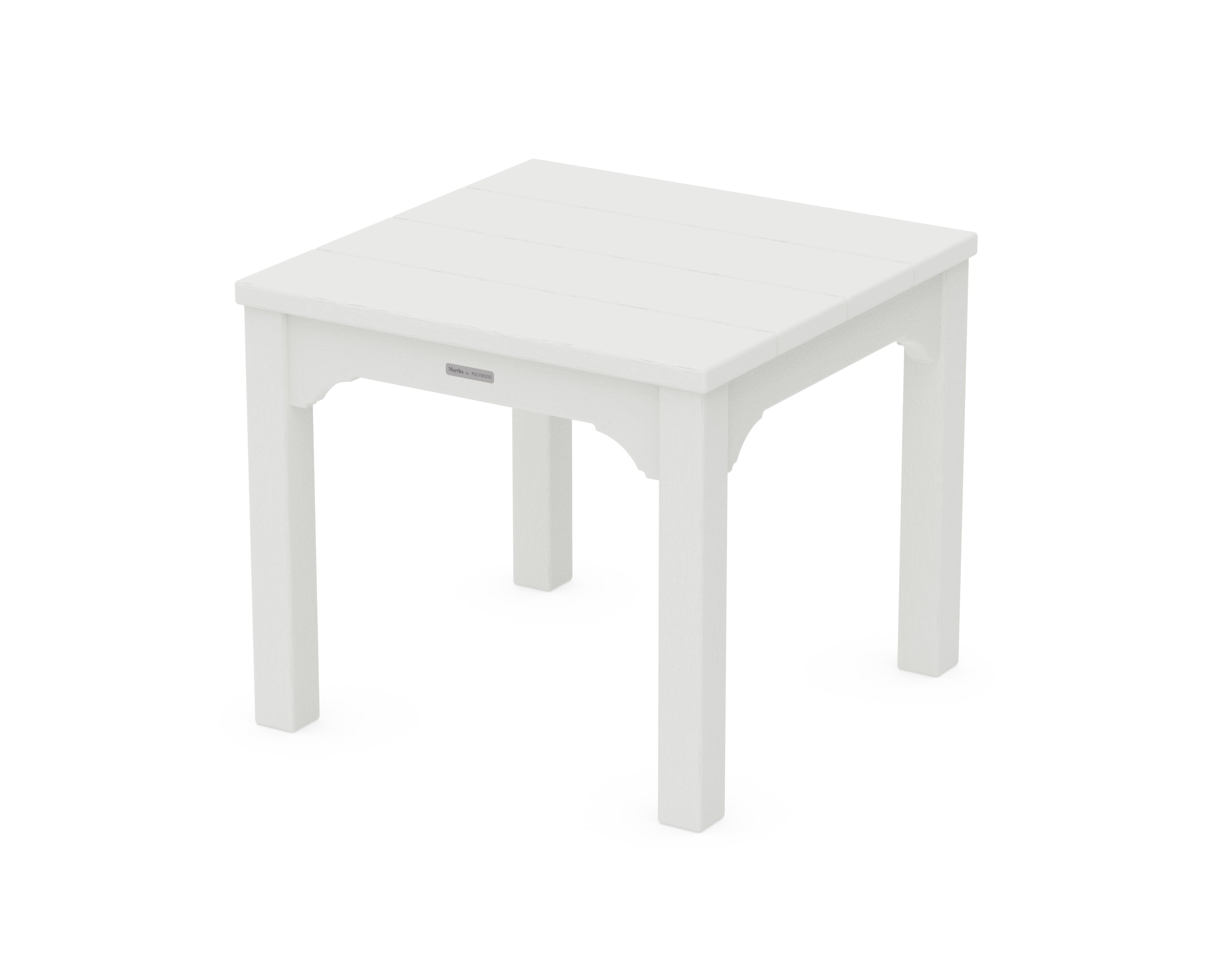 Chinoiserie End Table in Vintage White