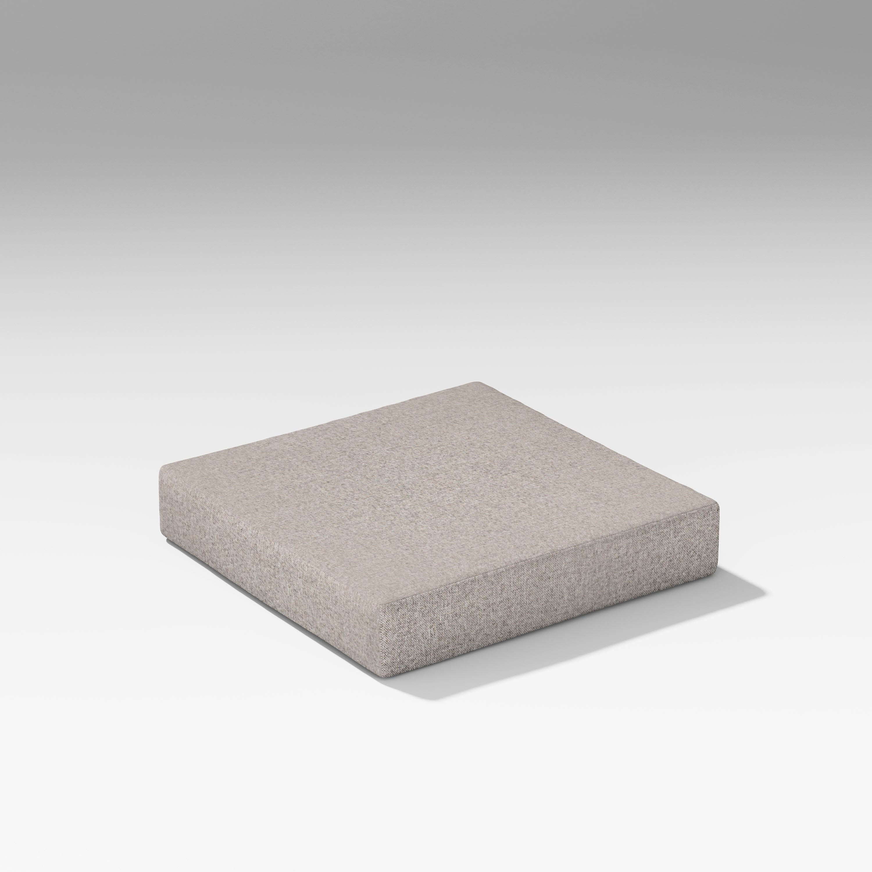 Latitude Modular Ottoman Seat Cushion in Weathered Tweed