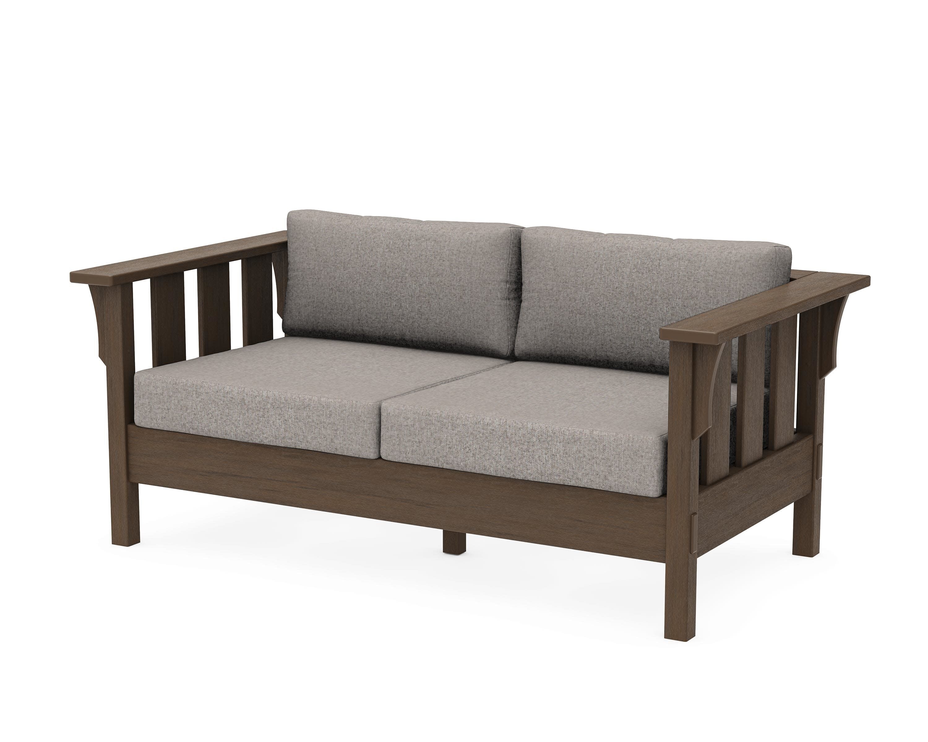 Acadia Deep Seating Loveseat in Kona / Weathered Tweed