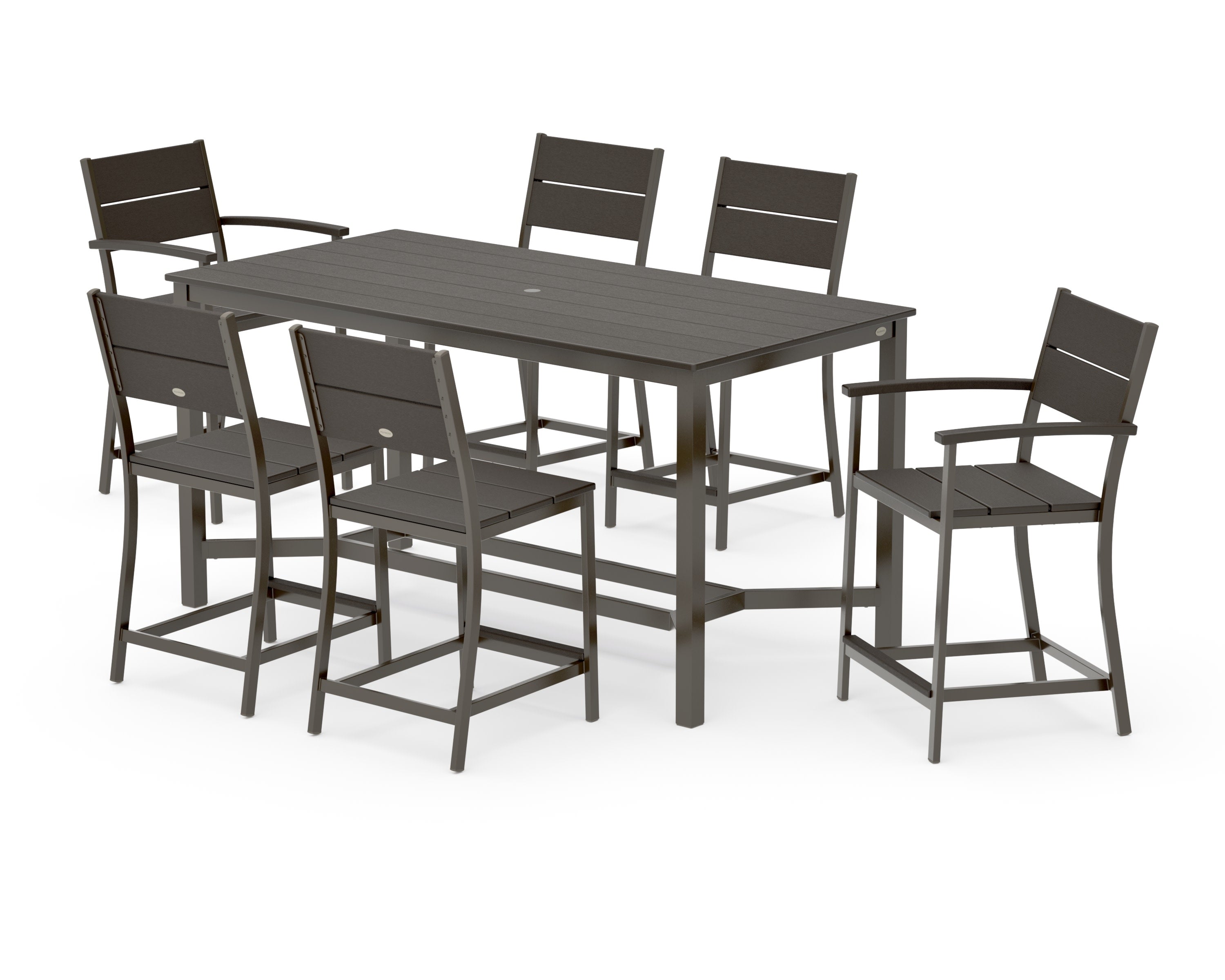Main Street 7-Piece Counter Set in Bronze / Vintage Coffee