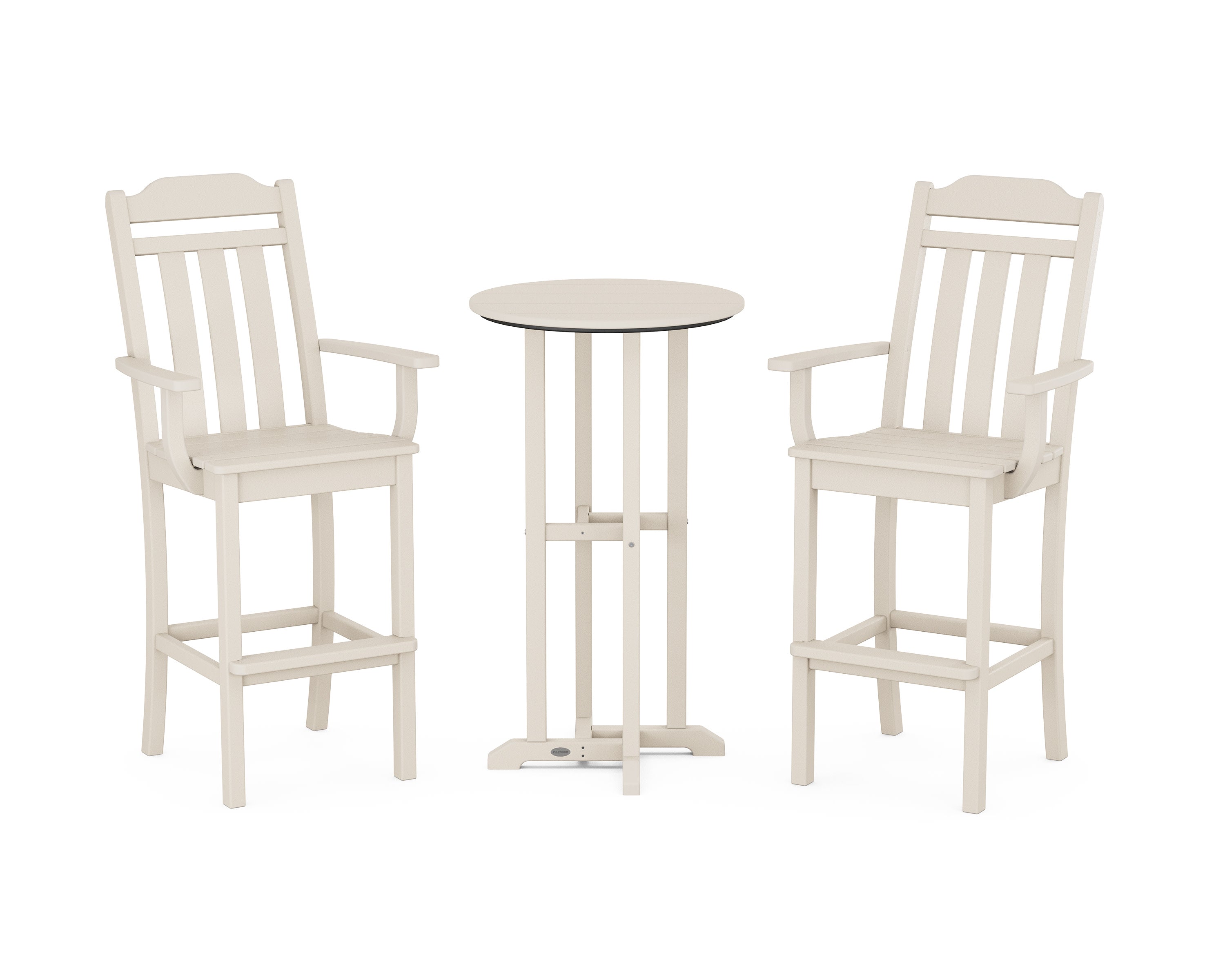 Cottage 3-Piece Farmhouse Bar Set in Sand