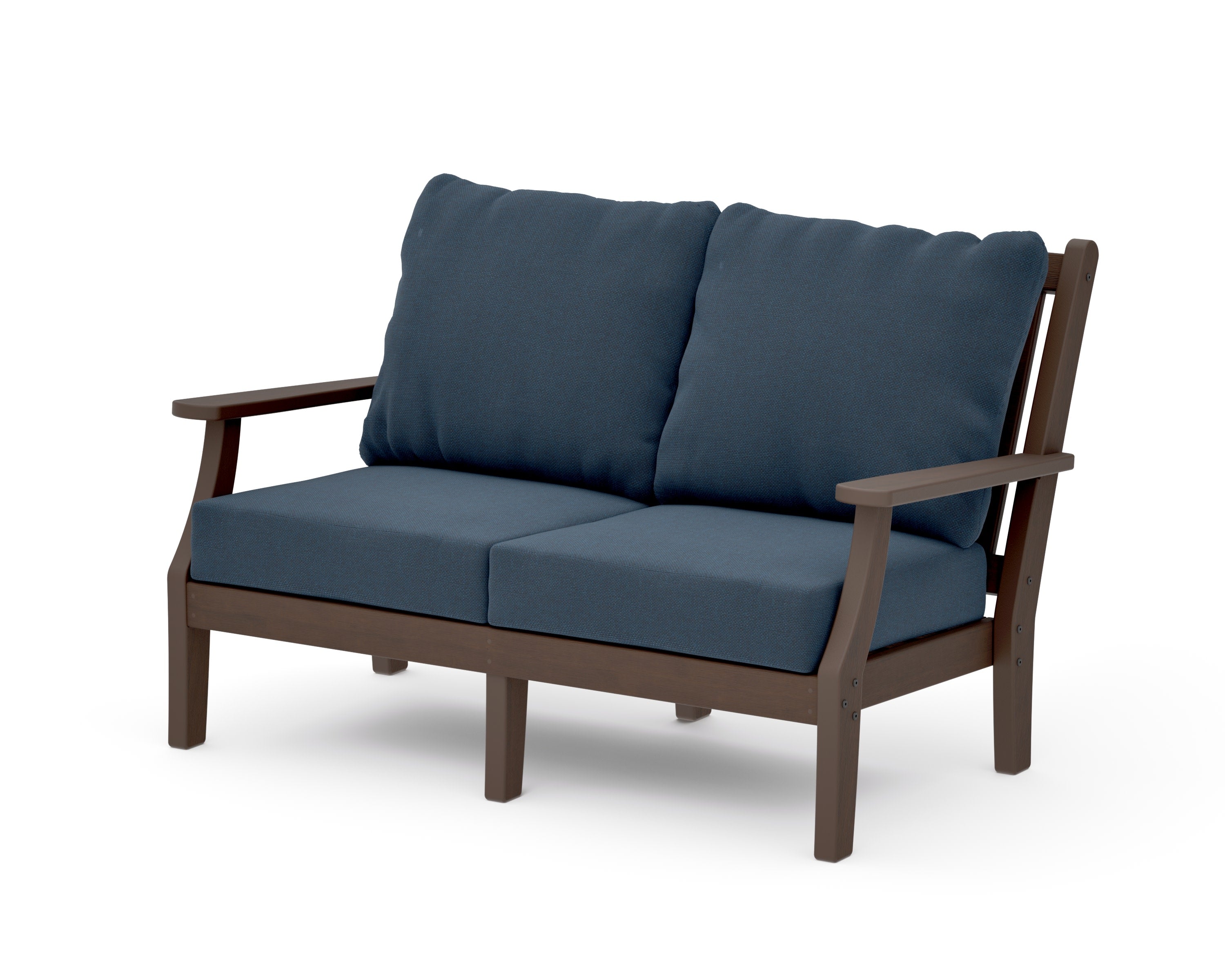 Wovendale Deep Seating Loveseat in Kona / Marine Indigo