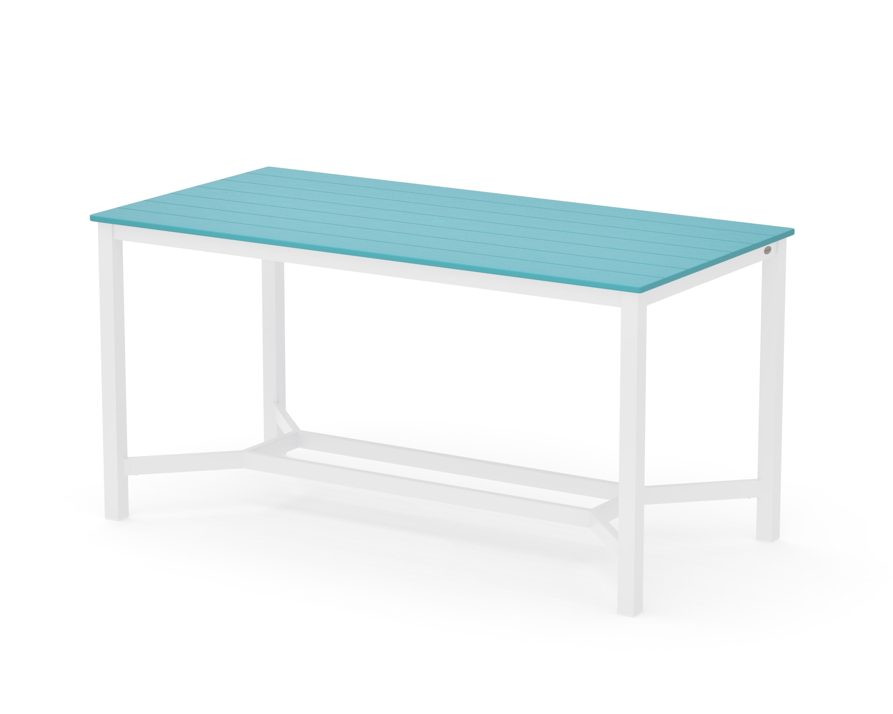 Main Street 36 x 72 Counter Table in White / Aruba