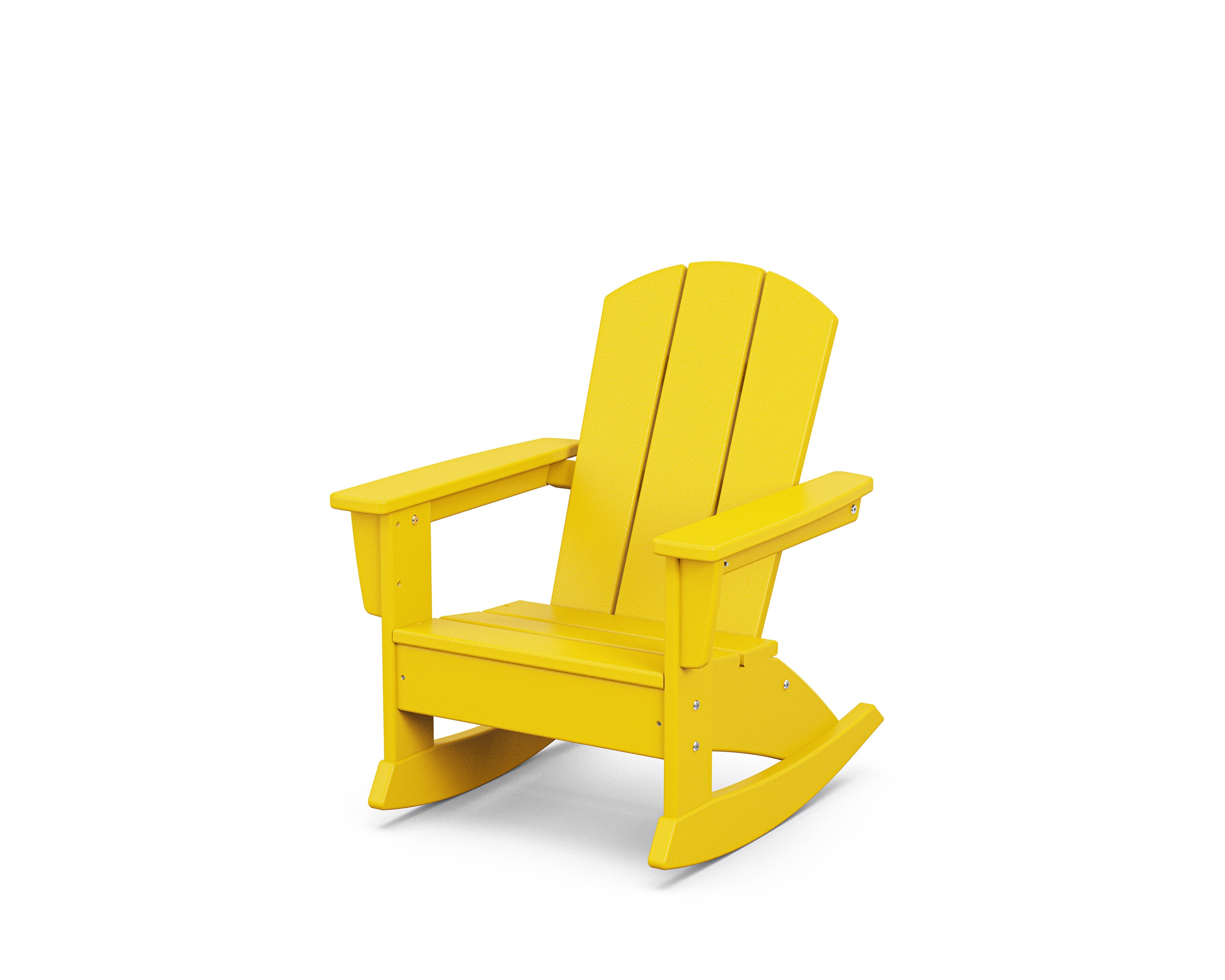 Kids Nautical Adirondack Rocking Chair in Lemon