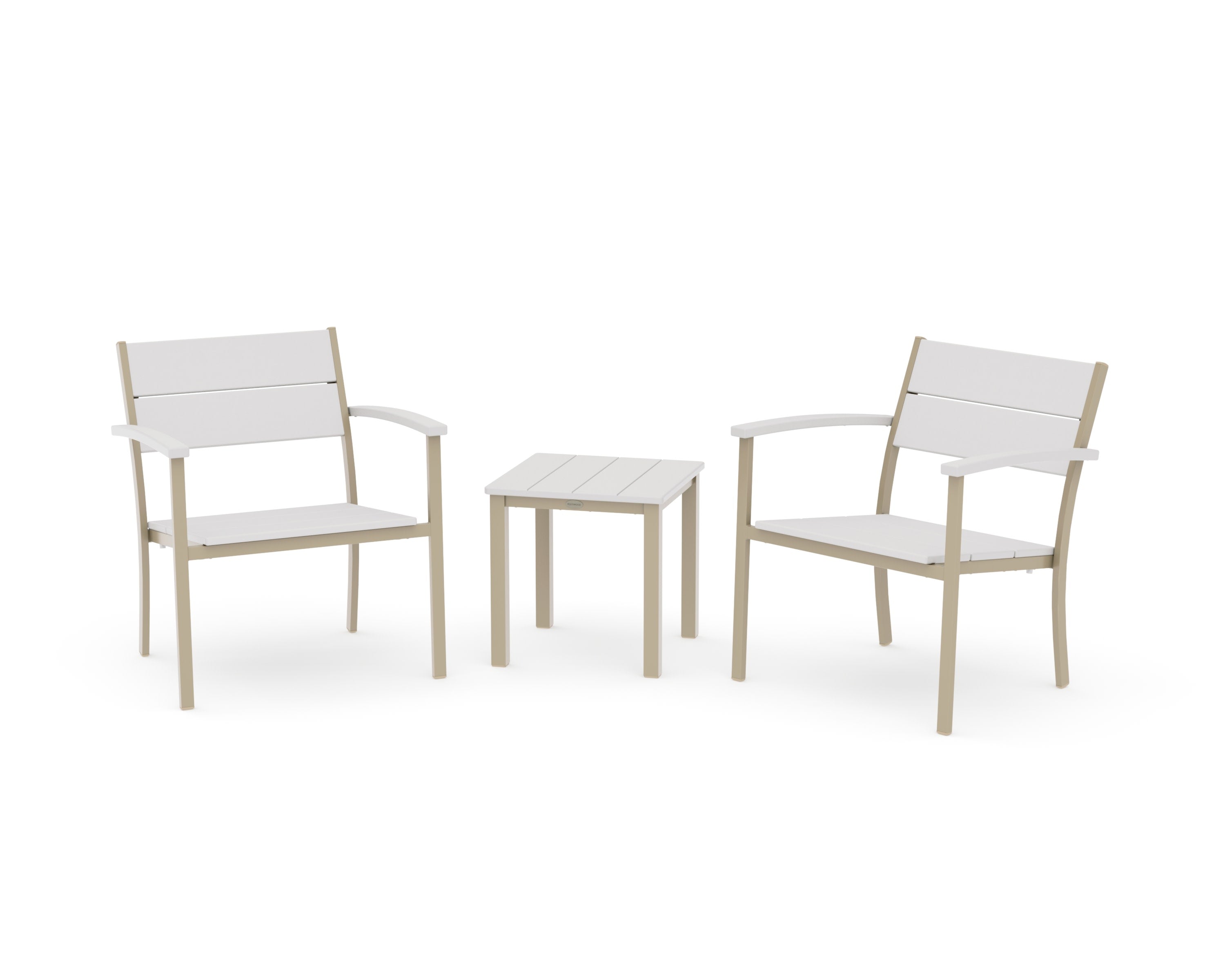 Main Street 3-Piece Lounge Chair Set in Sand / Vintage White