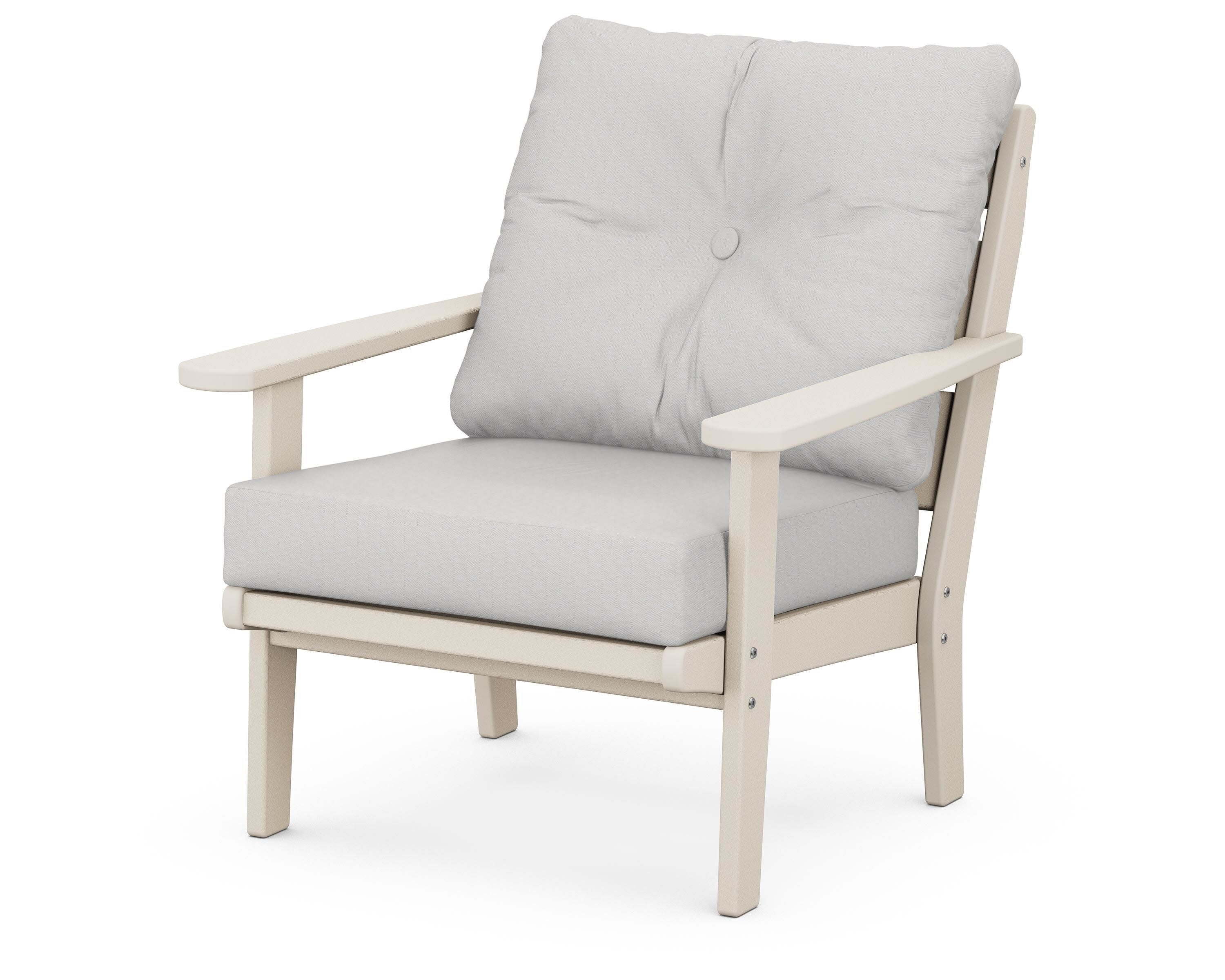 Lakeside Deep Seating Chair in Sand / Diamond in the Rough
