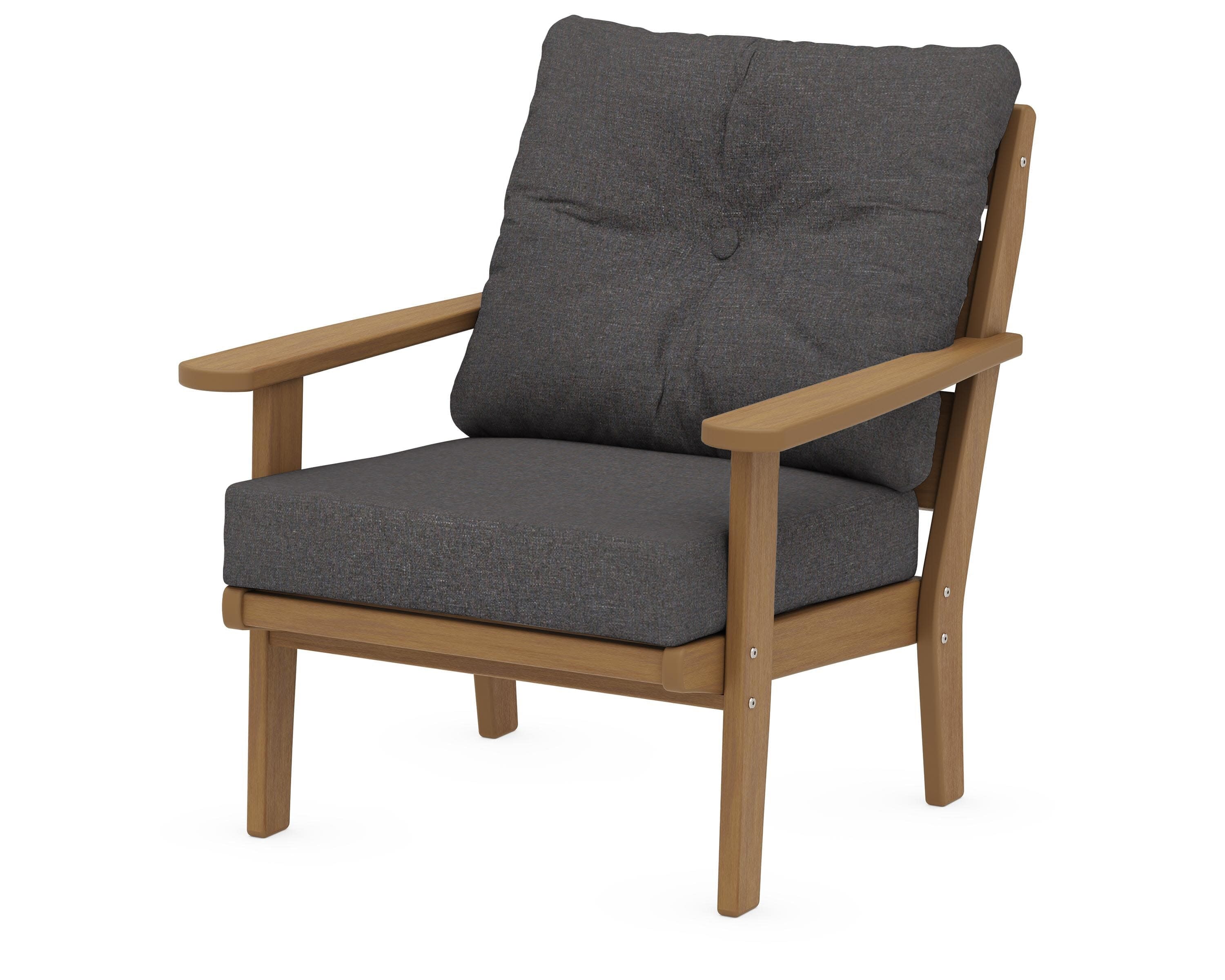 Lakeside Deep Seating Chair in Natural / Ash Charcoal
