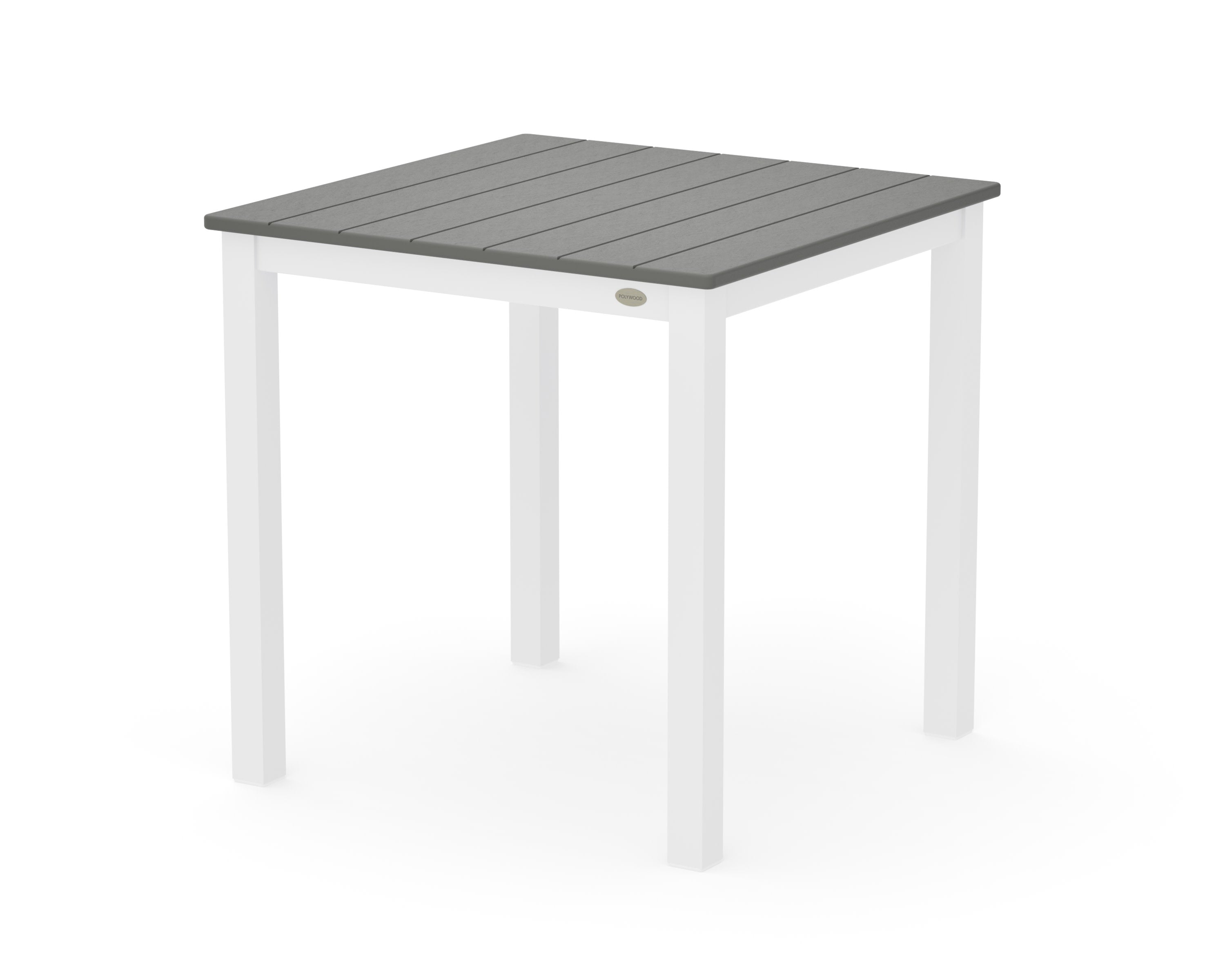 Main Street 30 x 30 Dining Table in White / Slate Grey