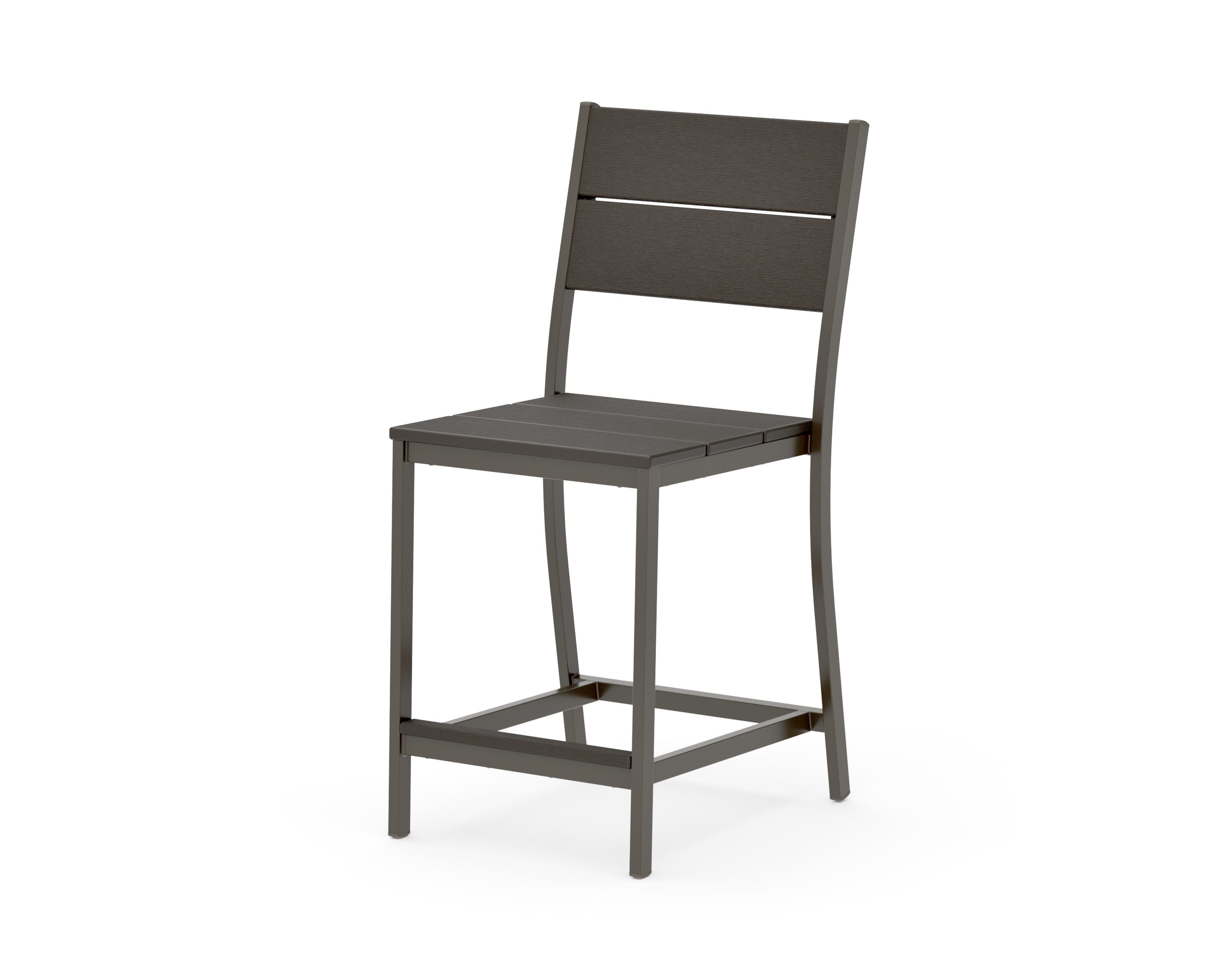 Main Street Counter Side Chair in Bronze / Vintage Coffee