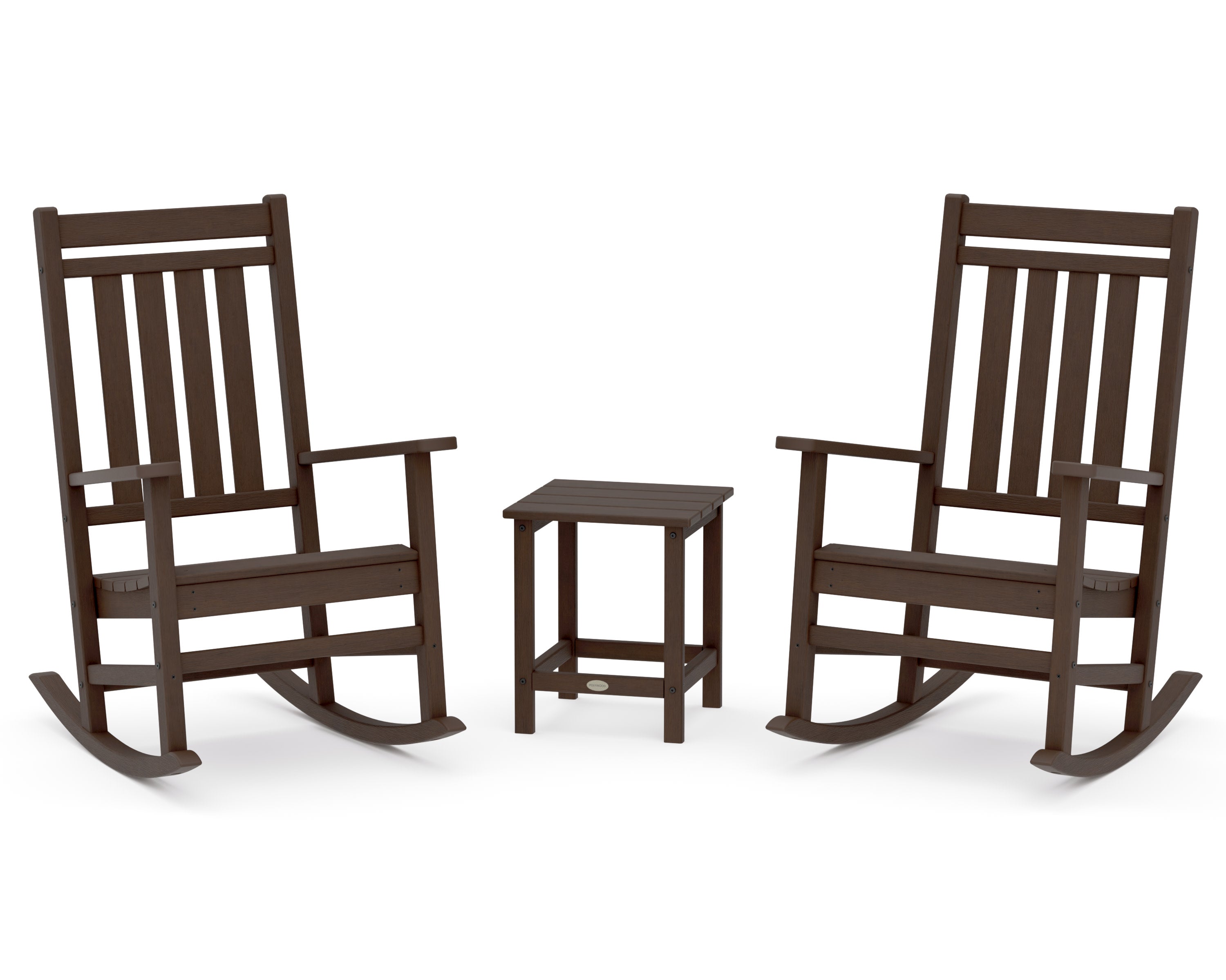 Estate 3-Piece Rocking Chair Set with Long Island 18" Side Table in Kona