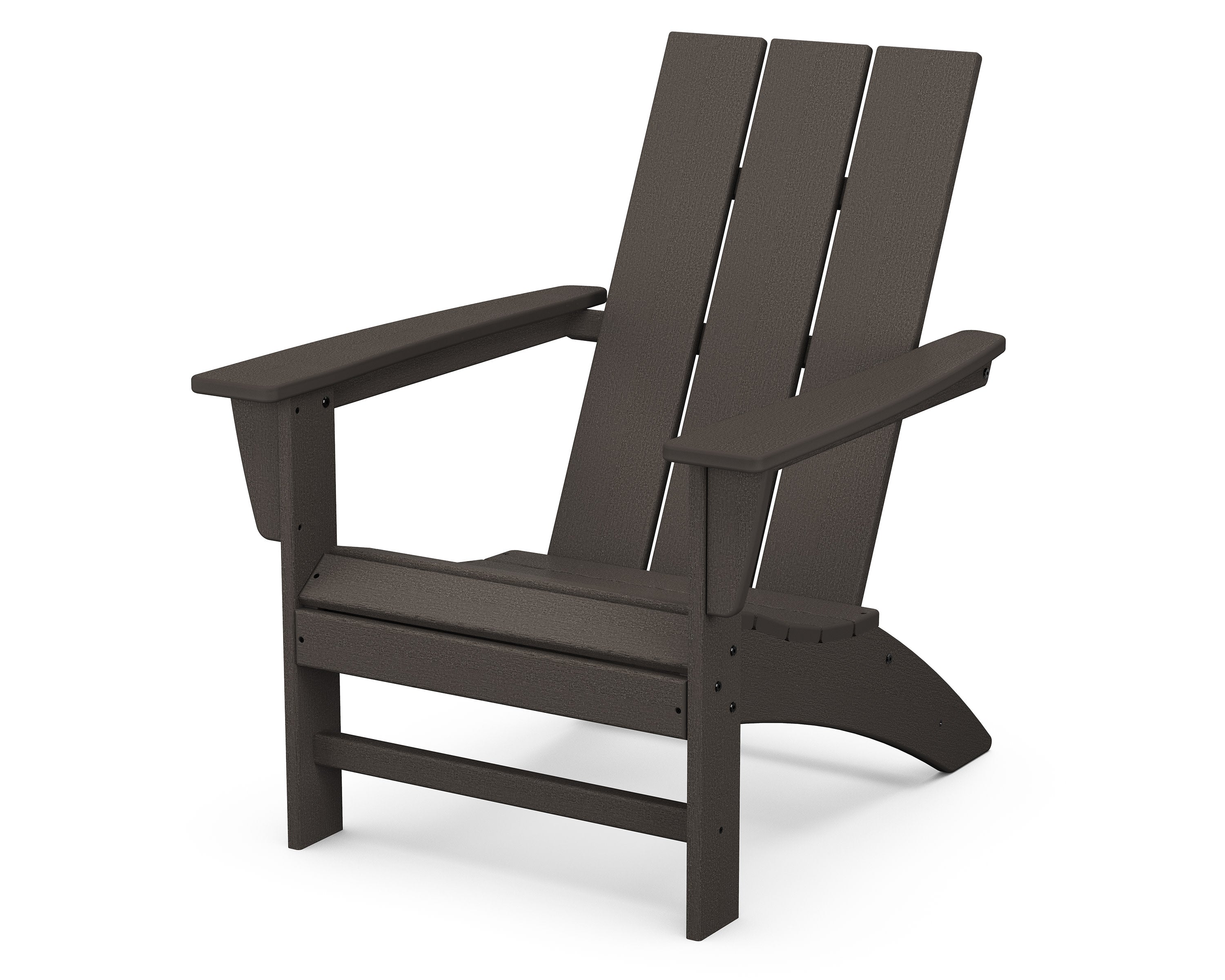 Modern Adirondack Chair in Vintage Coffee