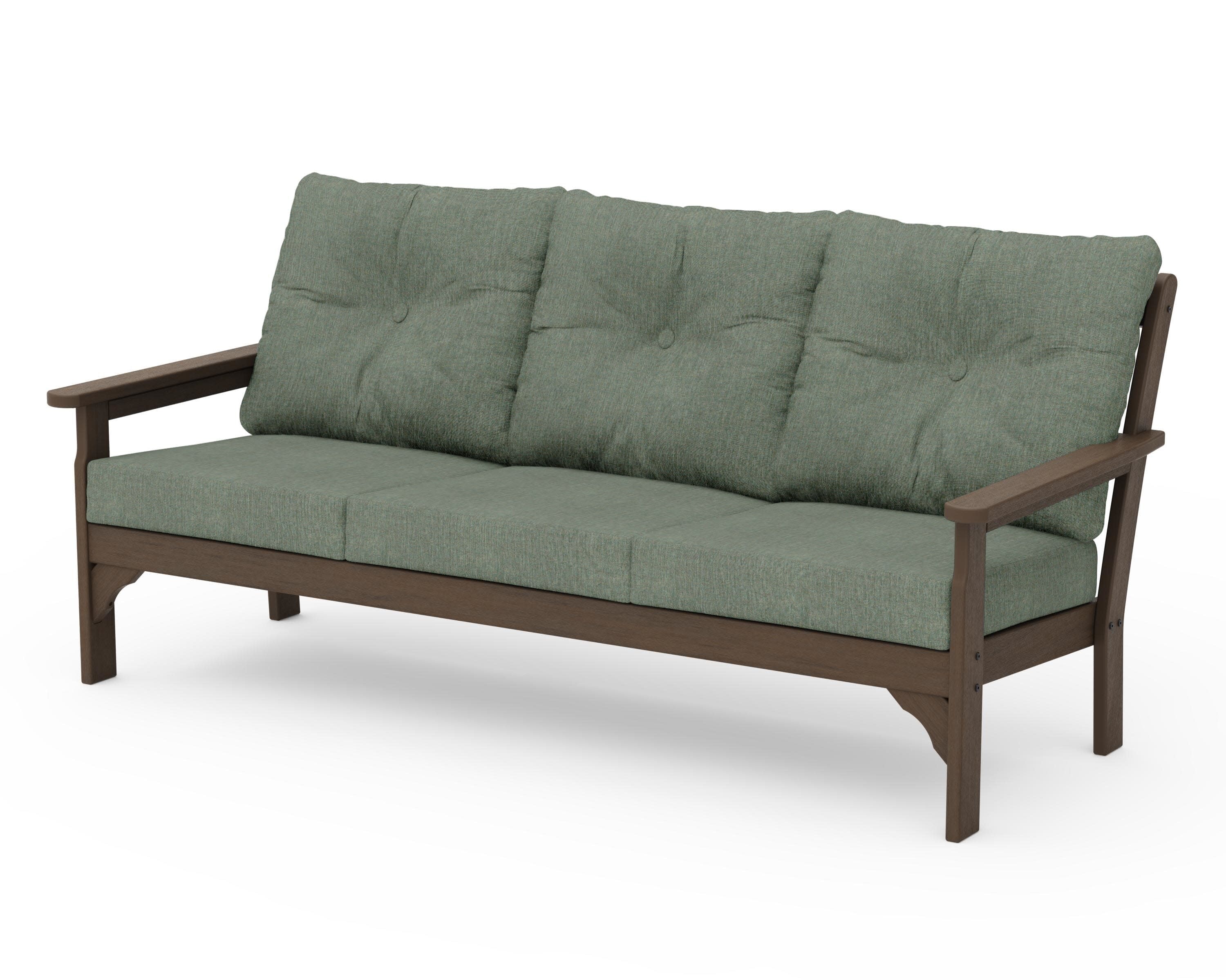 Vineyard Deep Seating Sofa in Kona / Cast Sage