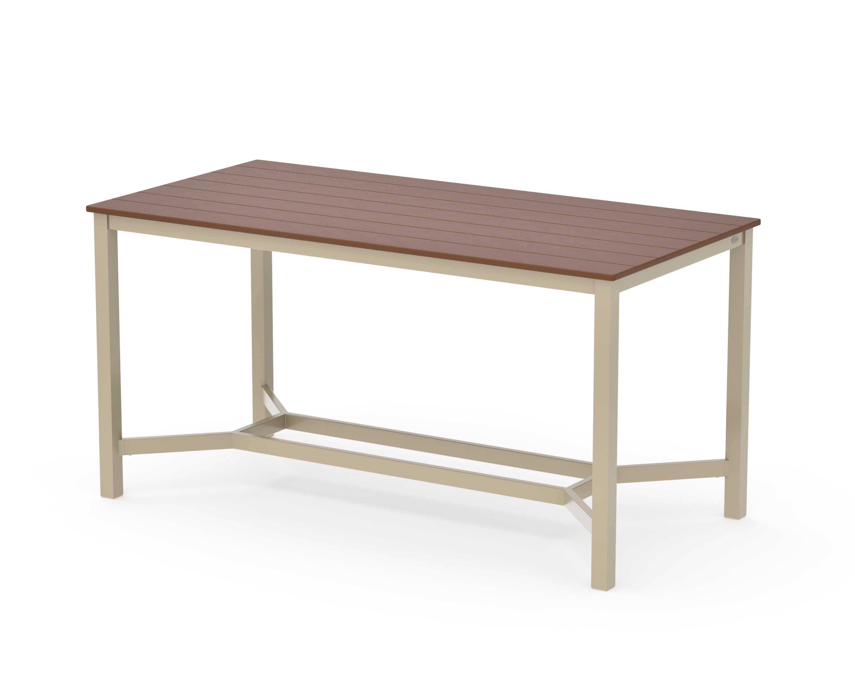 Main Street 36 x 72 Counter Table in Sand / Teak