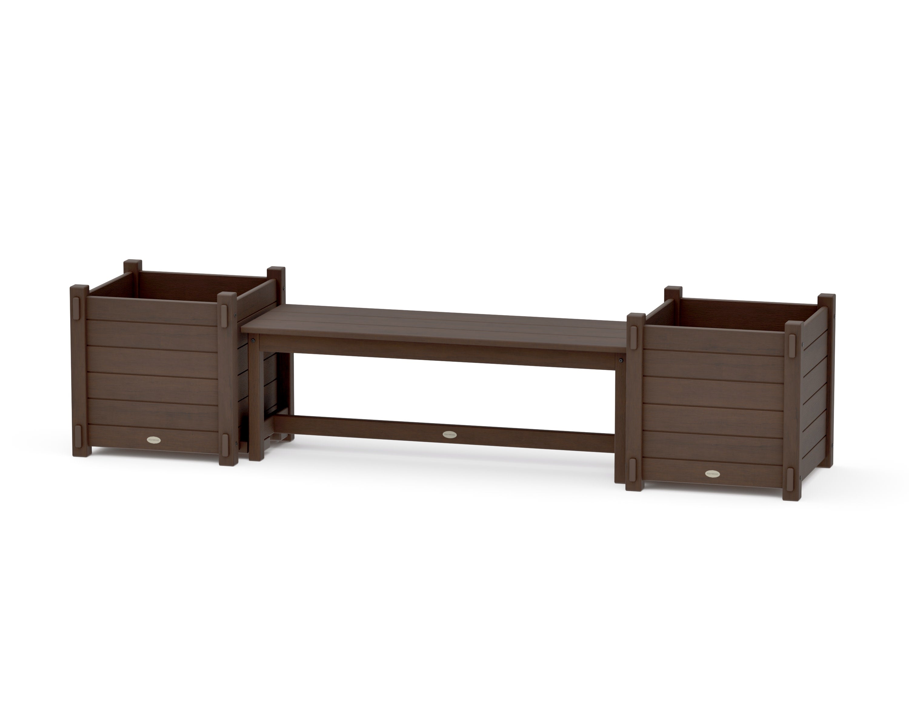 48" Nautical Straight Planter Bench Set - Large in Kona