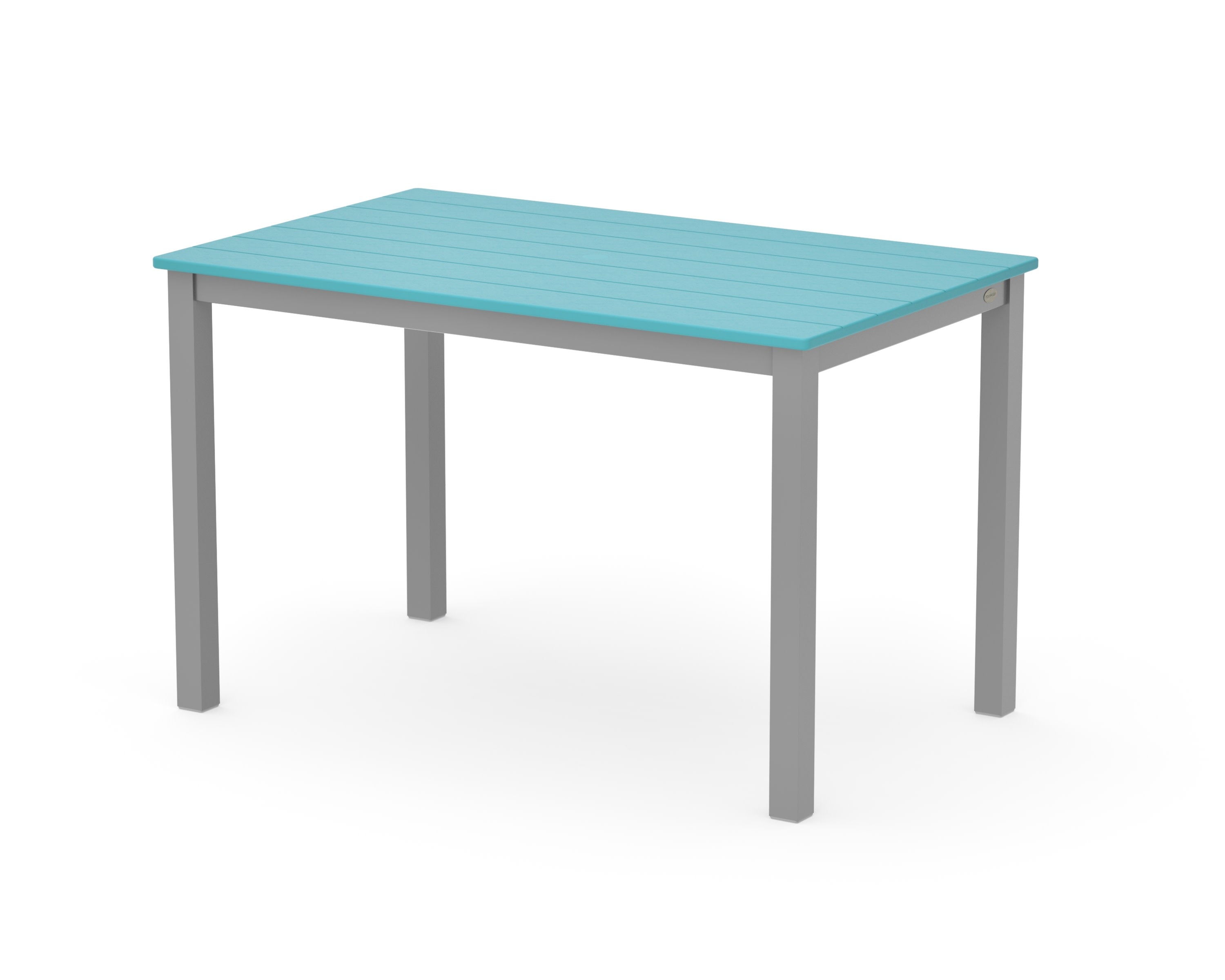 Main Street 30 x 48 Dining Table in Silver / Aruba