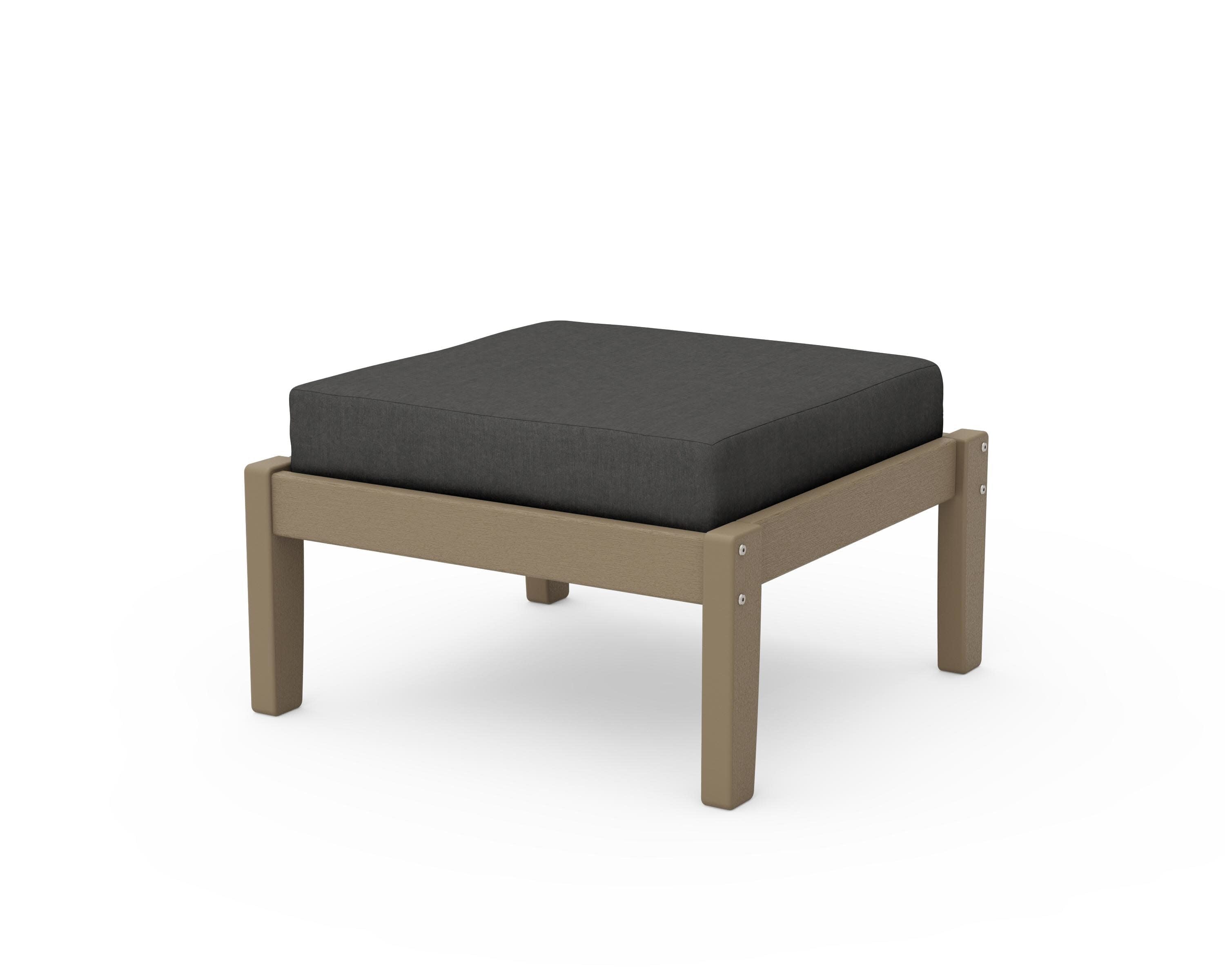 Deep Seating Ottoman in Vintage Sahara / Spectrum Carbon