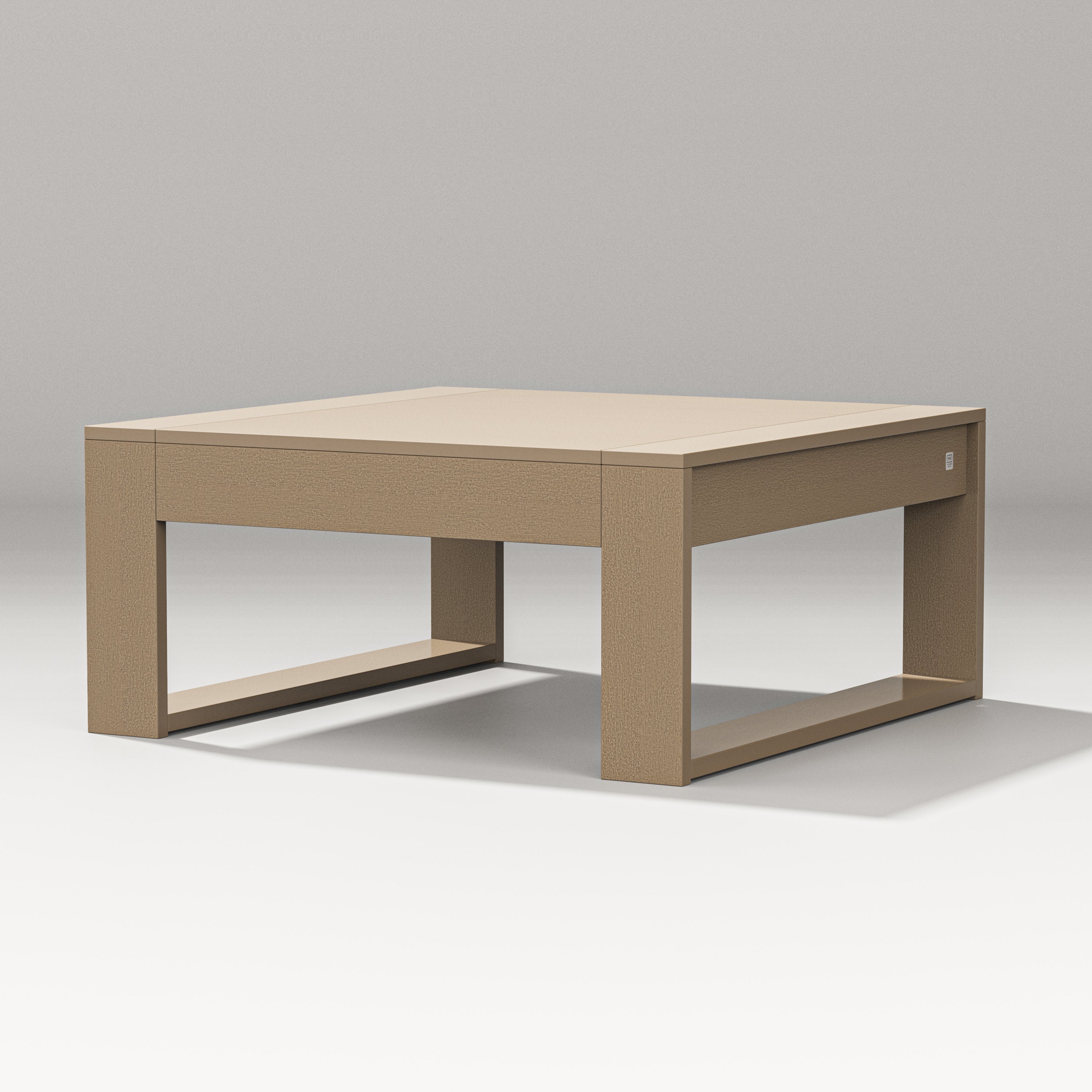 Latitude Square Coffee Table in Vintage Sahara