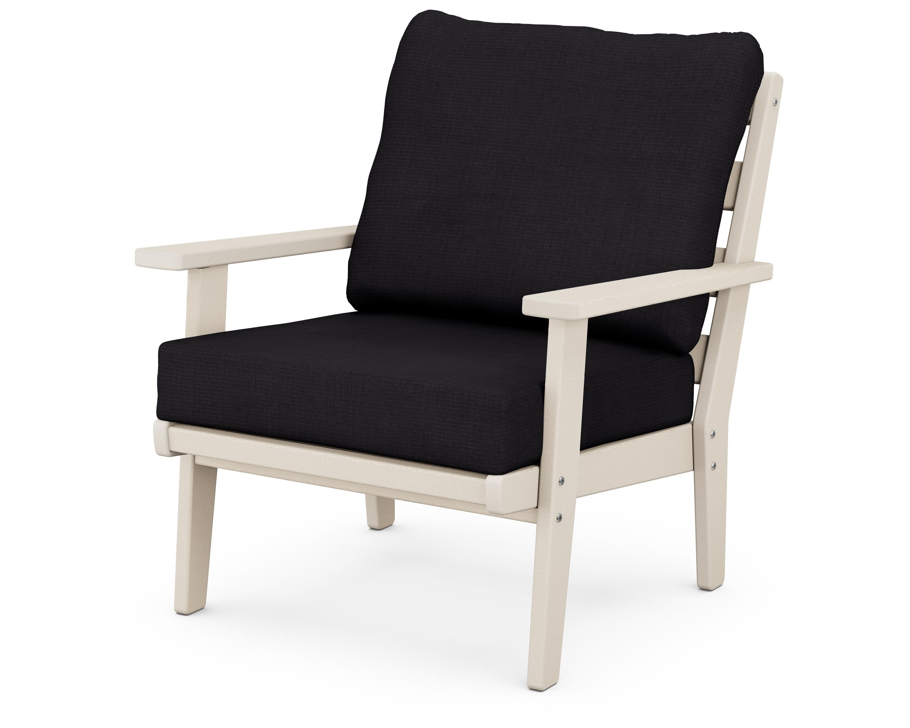 Grant Park Deep Seating Chair in Sand / Midnight Linen