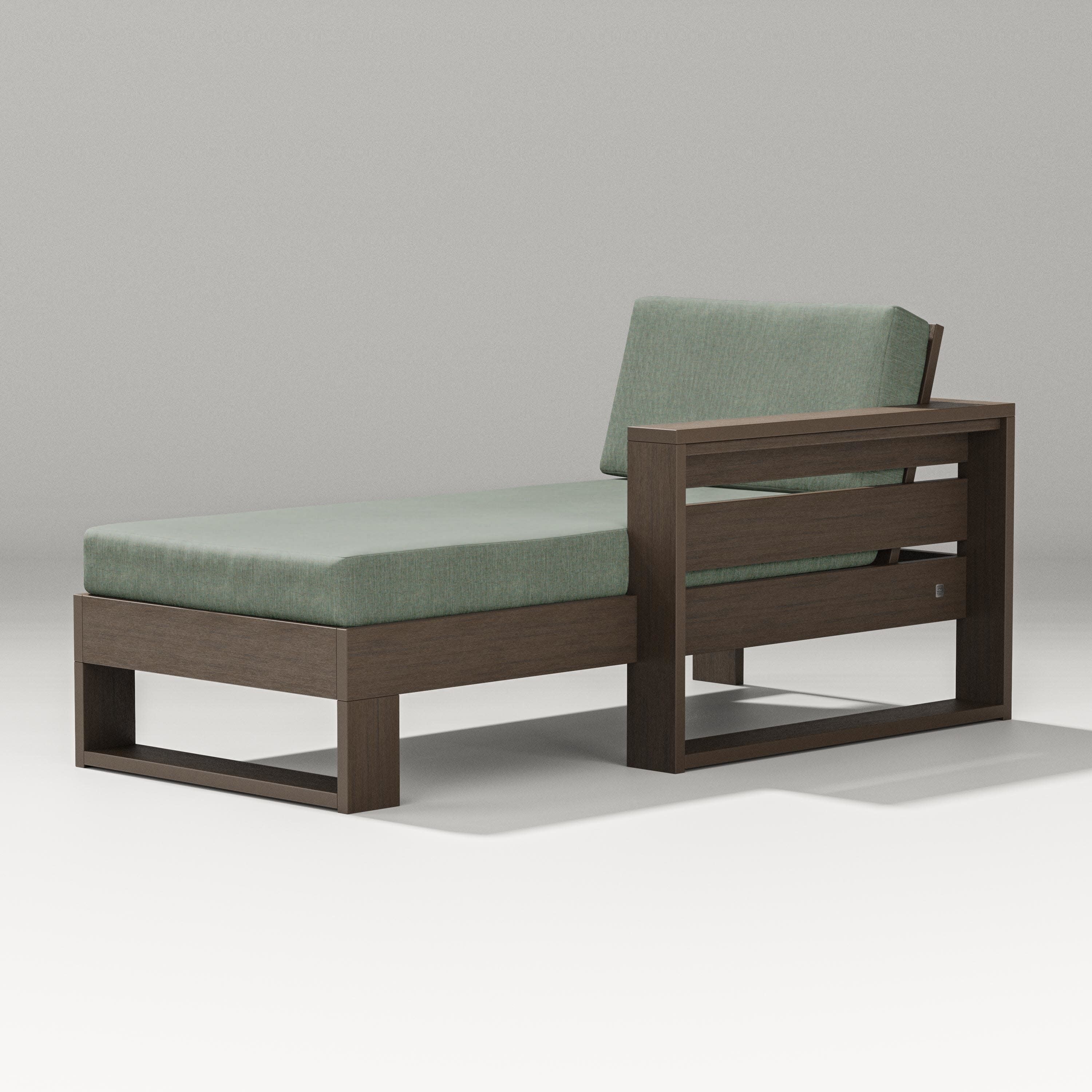 Latitude Modular Right Arm Chaise in Kona / Cast Sage