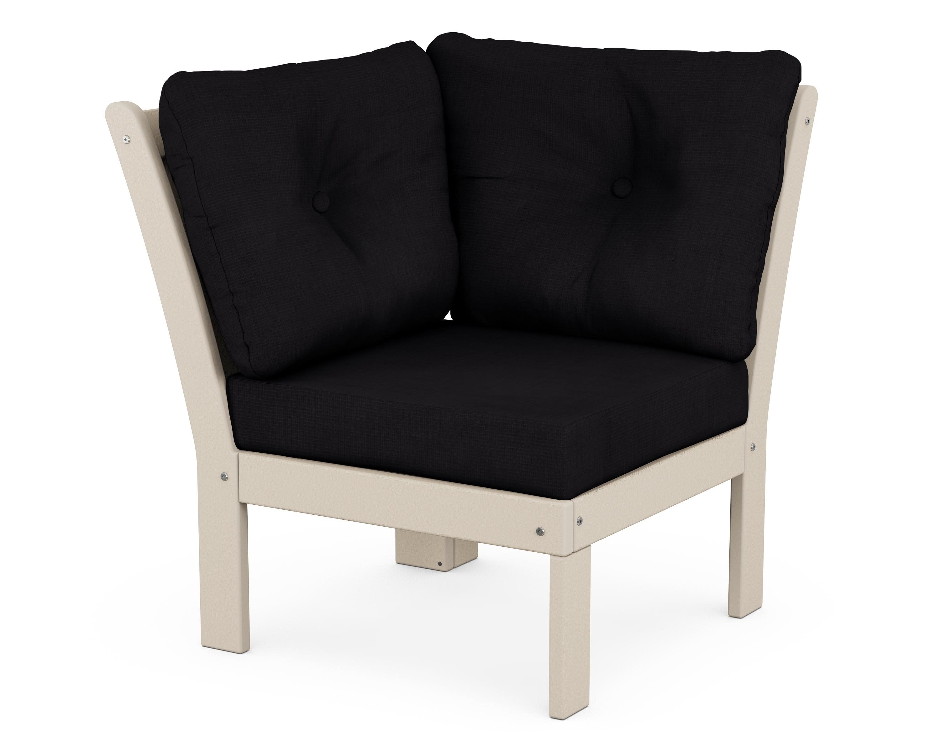 Vineyard Modular Corner Chair in Sand / Midnight Linen