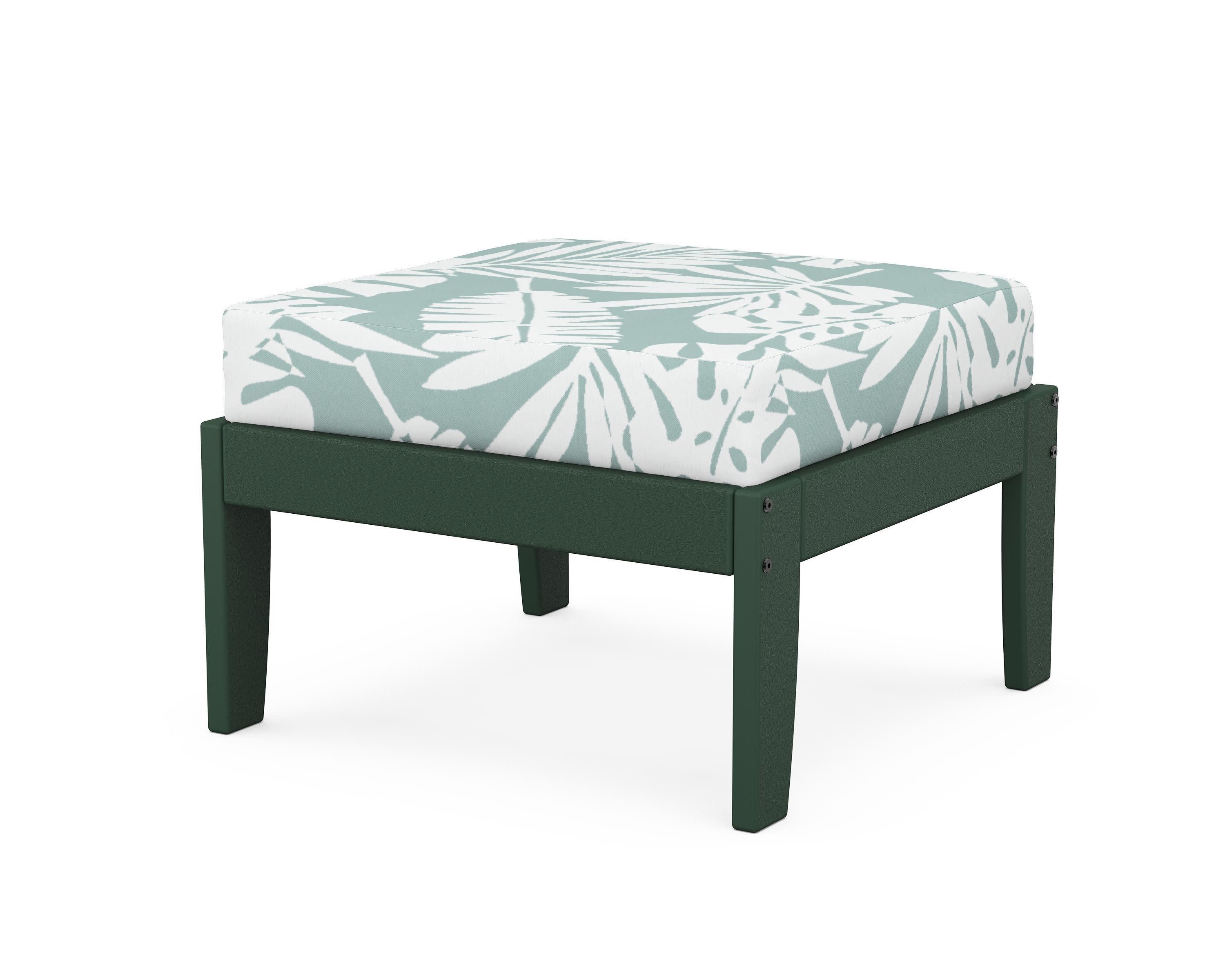 Modular Ottoman - Classic in Green / Leaf Glacier Spa