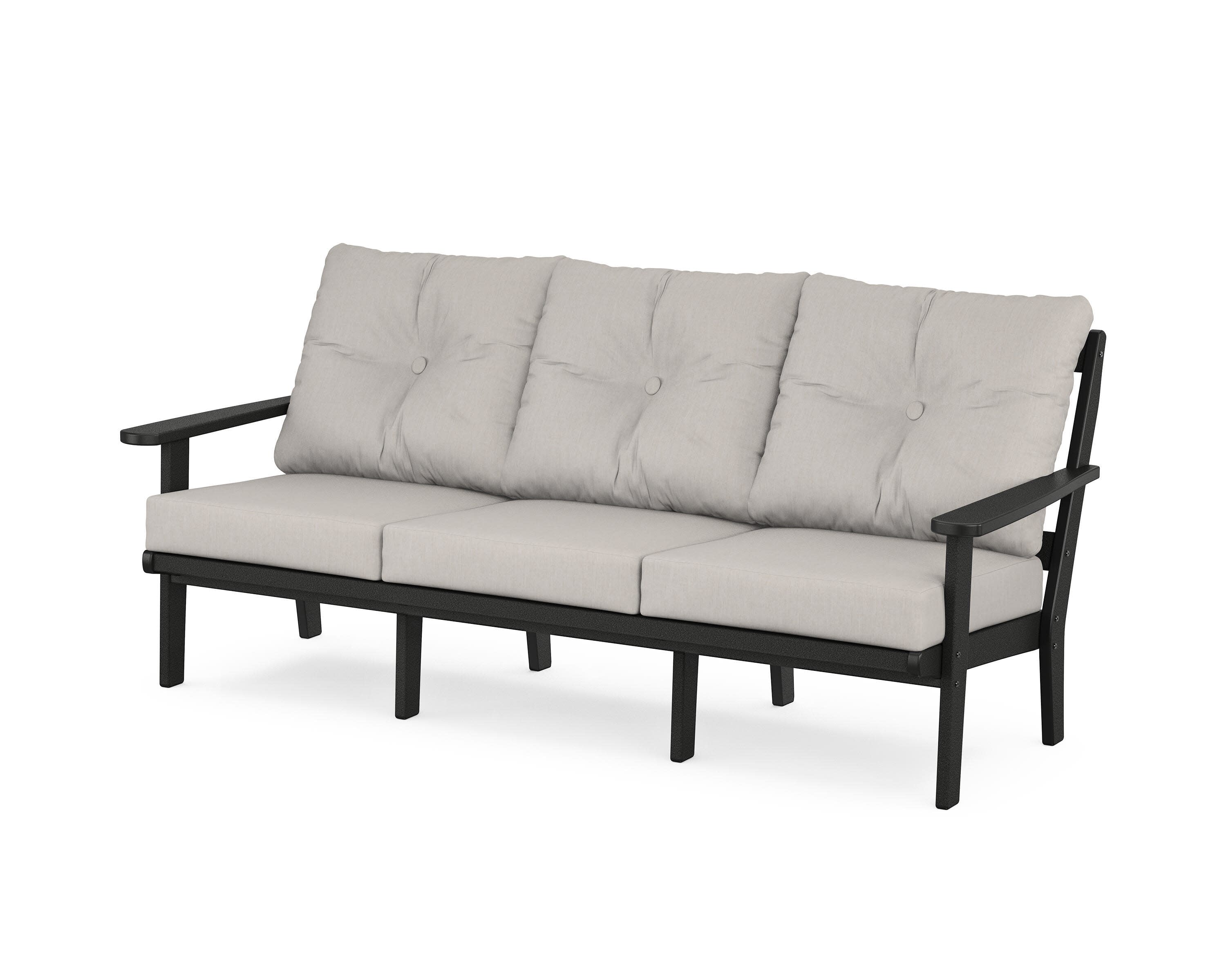 Mission Deep Seating Sofa in Black / Cast Ash