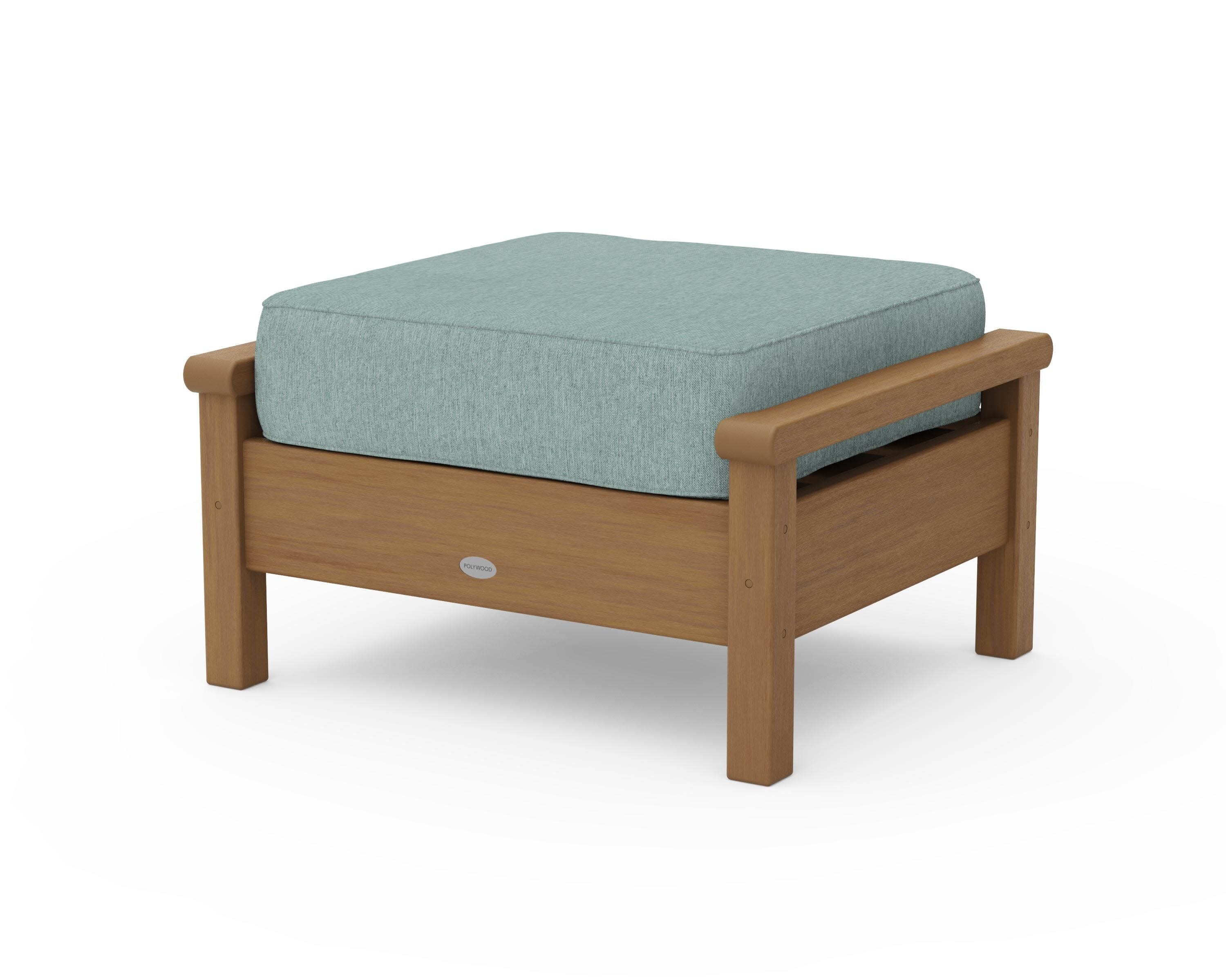 Harbour Deep Seating Ottoman in Natural / Glacier Spa