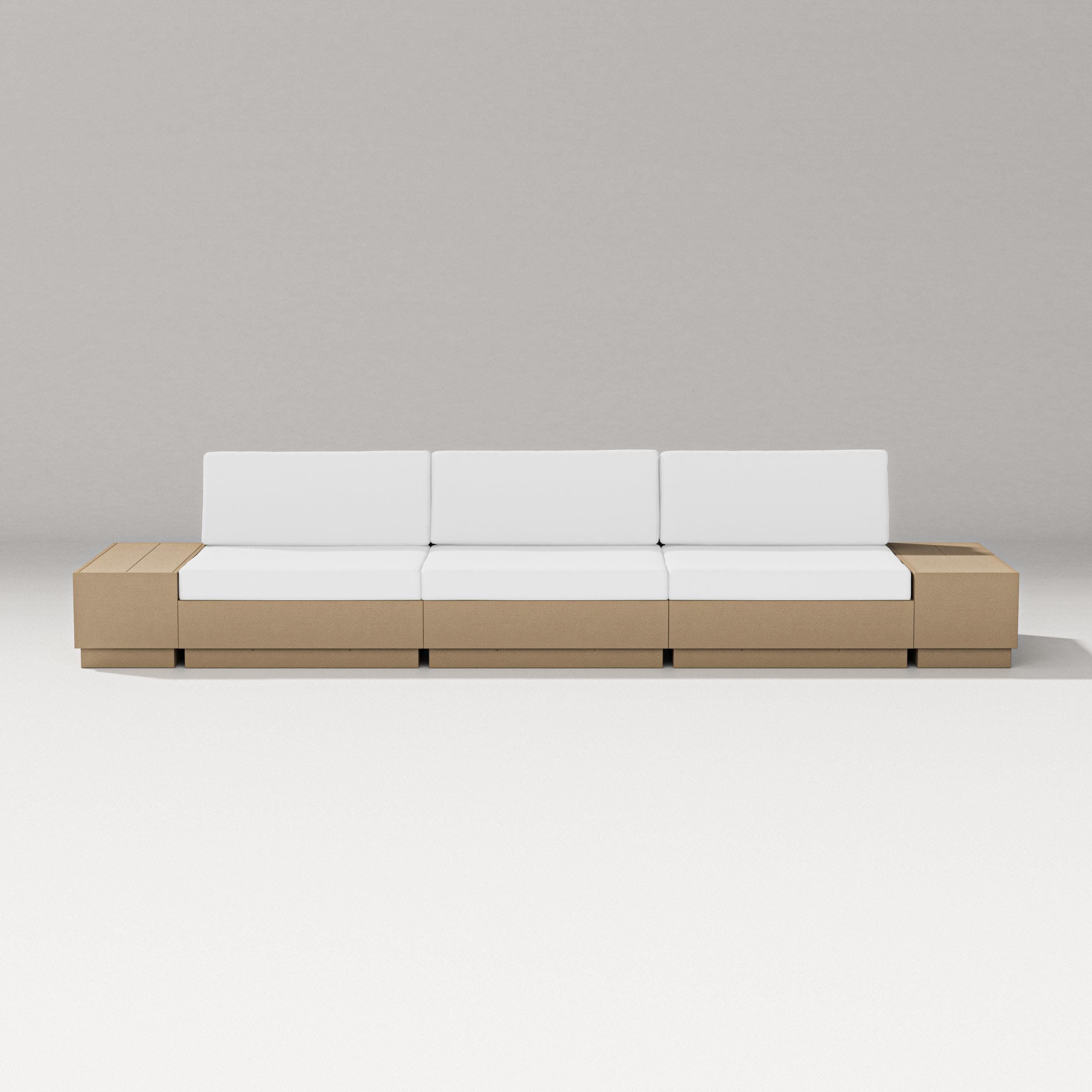 Elevate Straight Sectional in Vintage Sahara / Natural