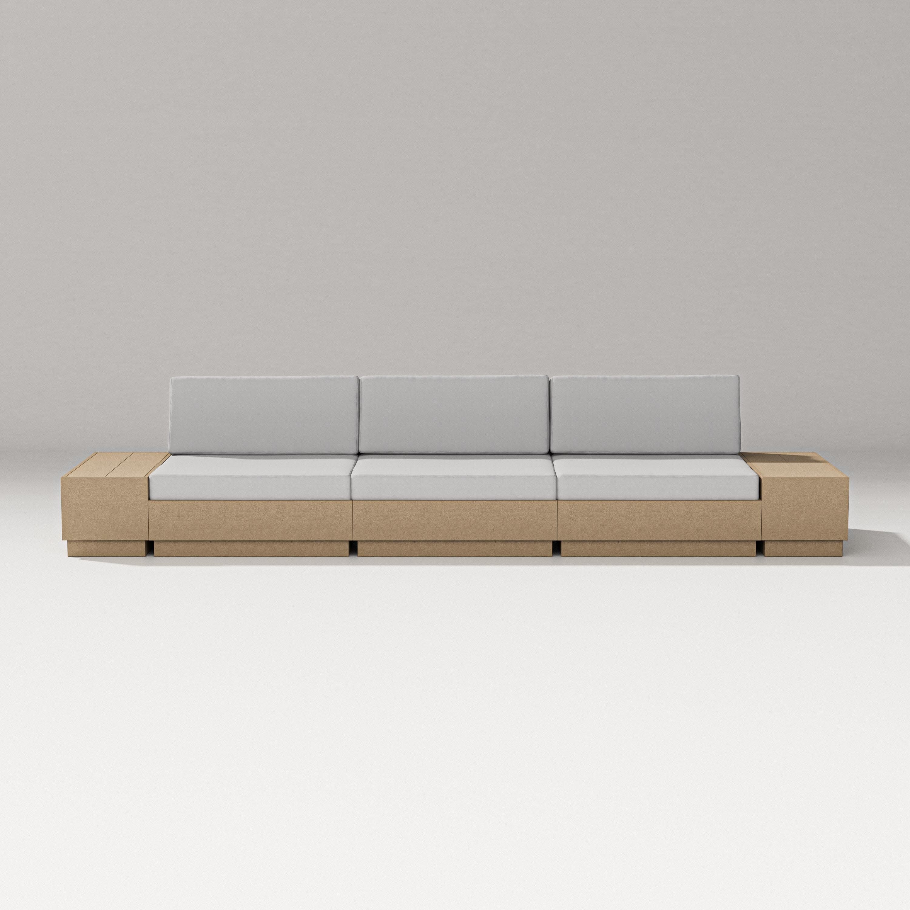 Elevate Straight Sectional in Vintage Sahara / Diamond in the Rough