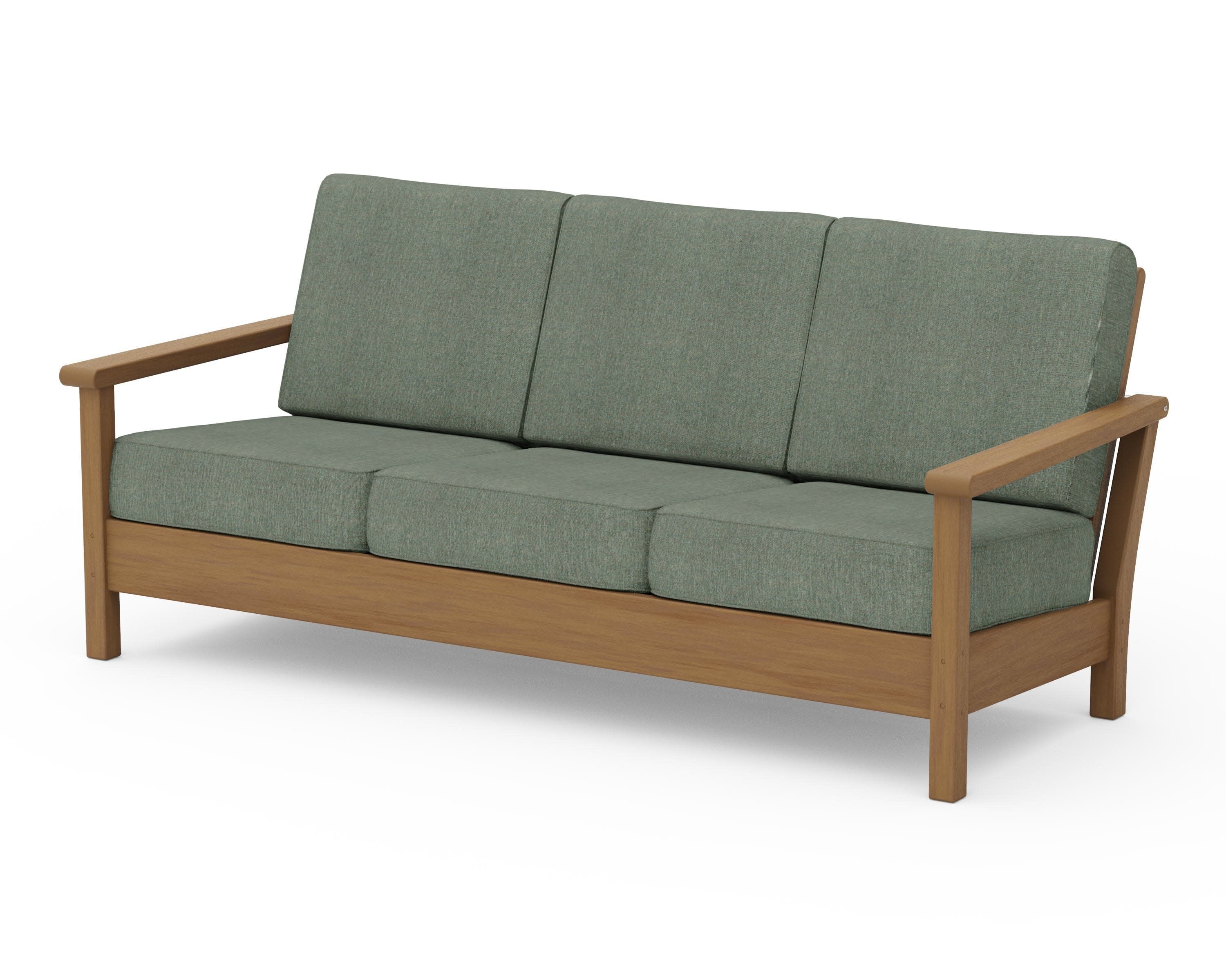 Harbour Deep Seating Sofa in Natural / Cast Sage