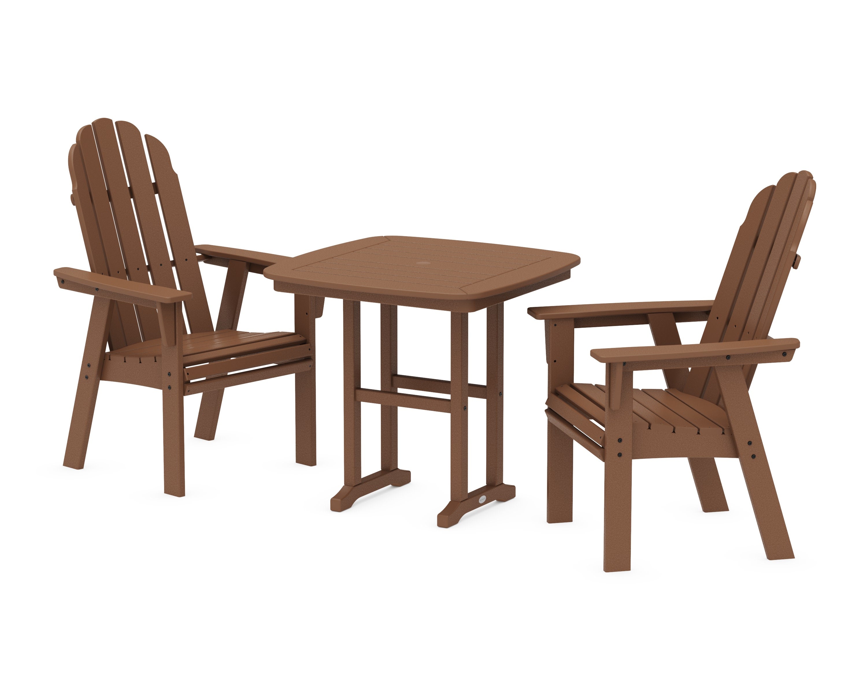 Vineyard Adirondack 3-Piece Dining Set in Teak