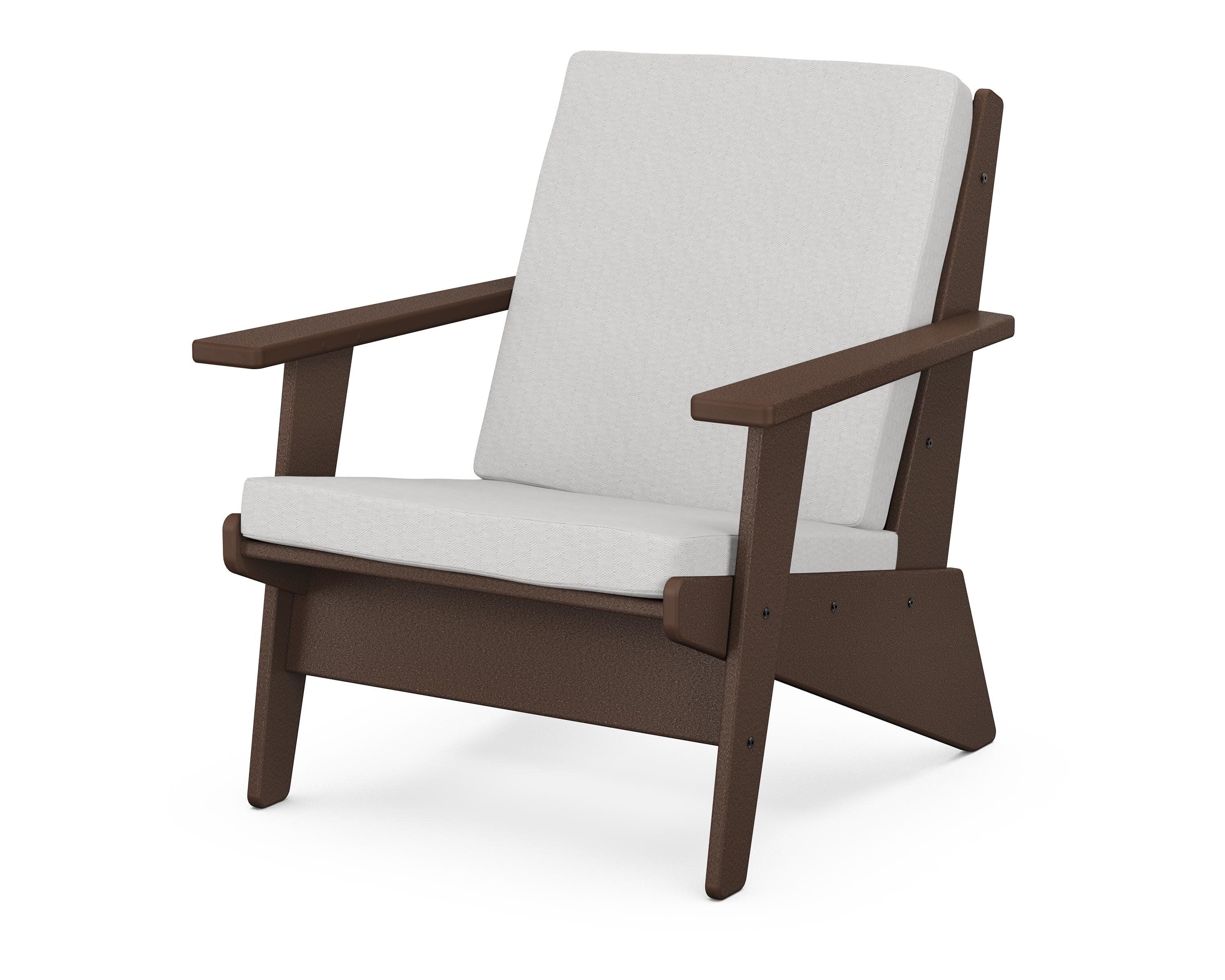 Riviera Modern Lounge Chair in Mahogany / Diamond in the Rough