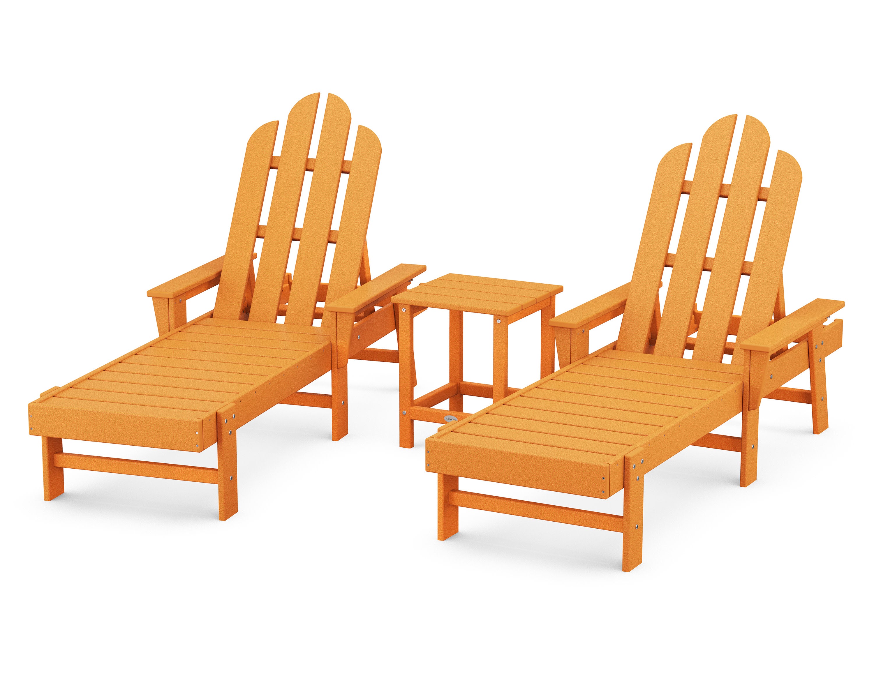 Long Island Chaise 3-Piece Set in Tangerine