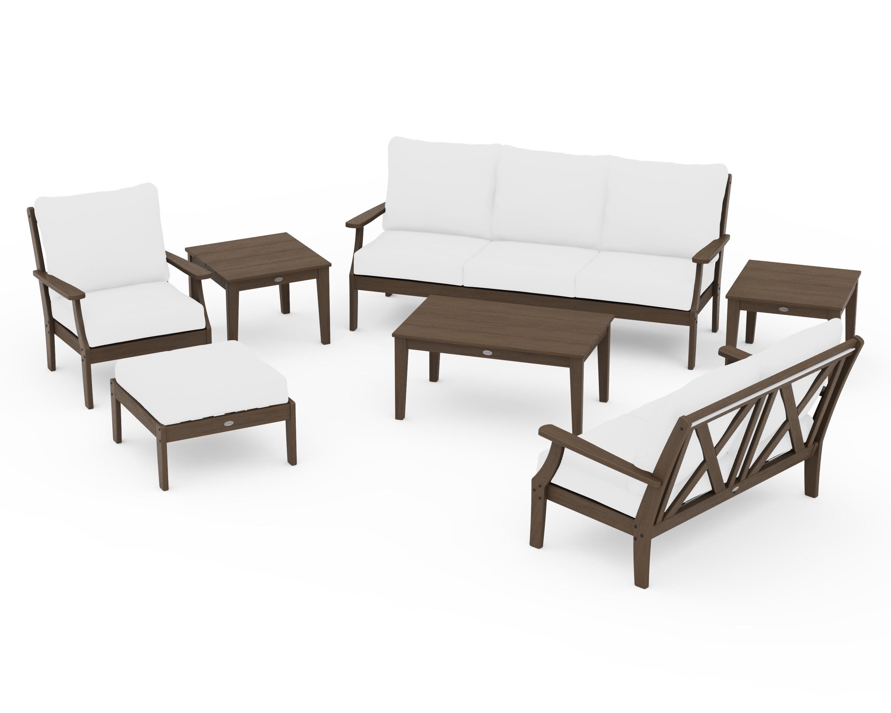 Braxton 7-Piece Deep Seating Set in Kona / Natural