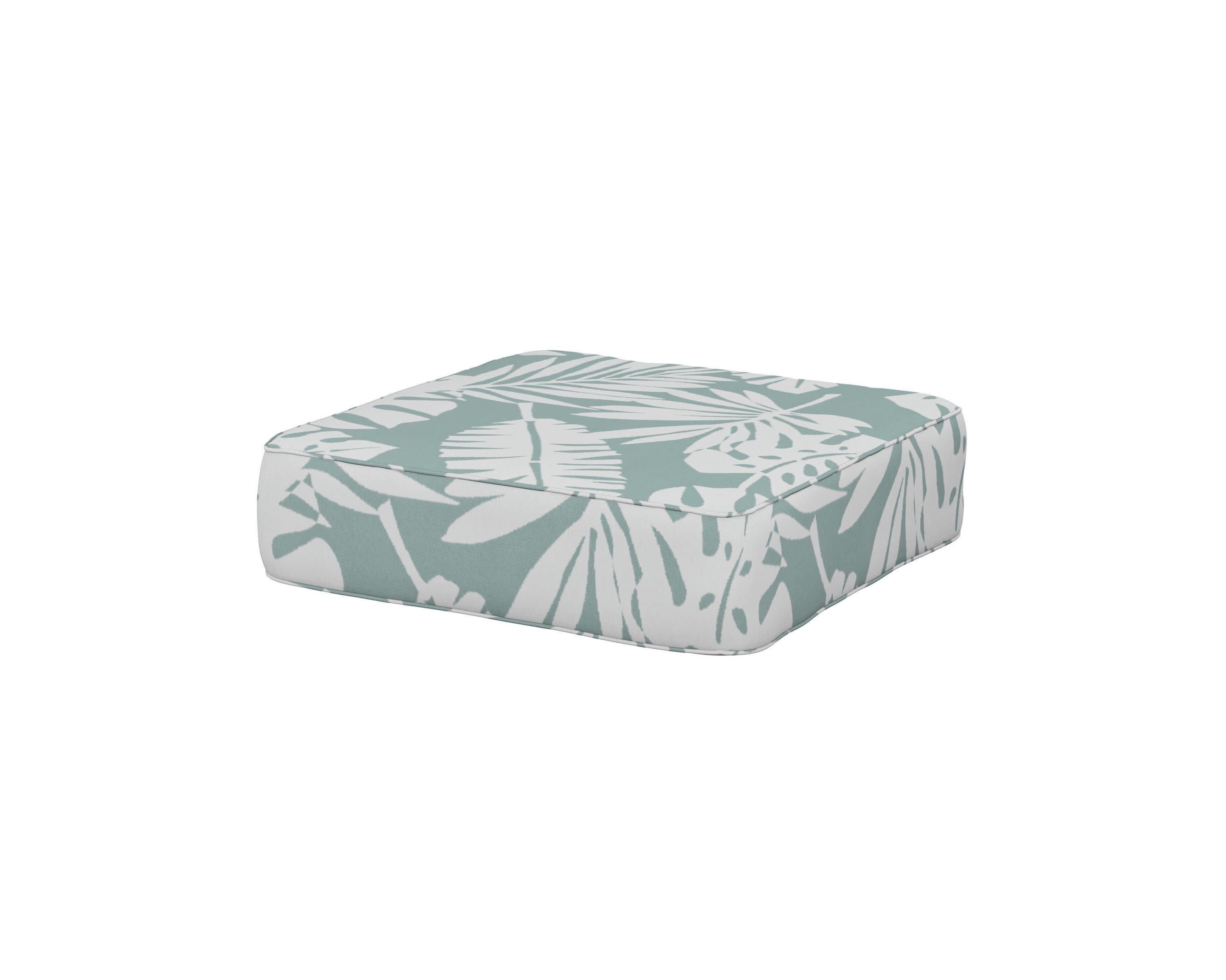 Ateeva 4000 Ottoman Cushion in Leaf Glacier Spa