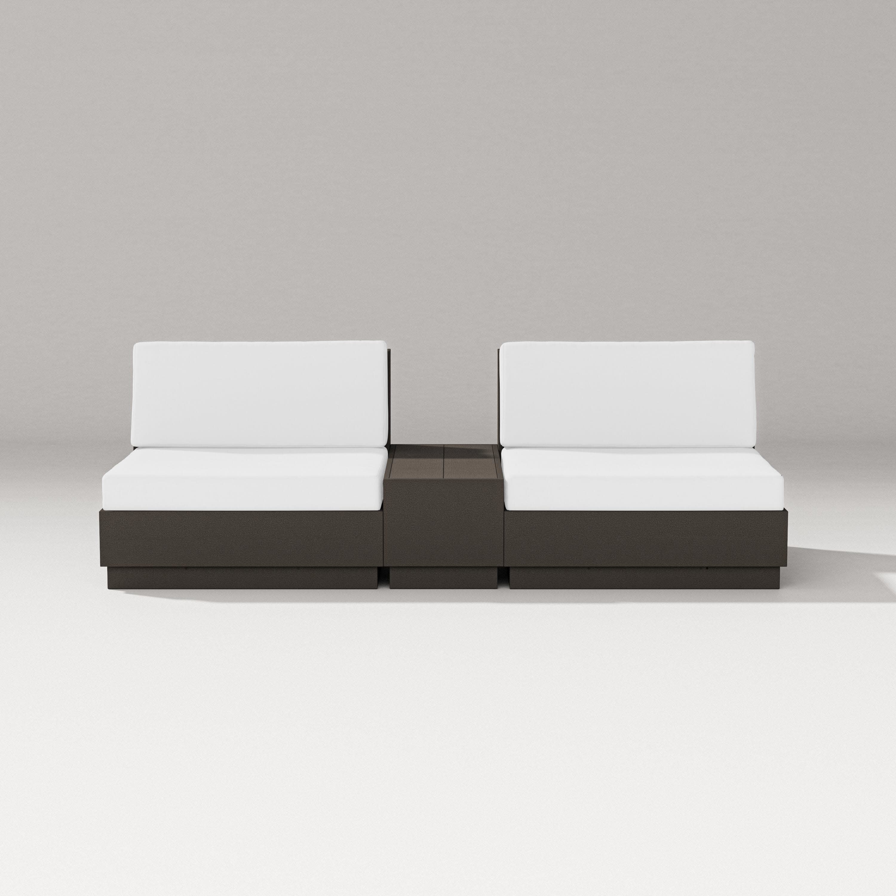 Elevate Lounge Chair Set in Vintage Coffee / Natural