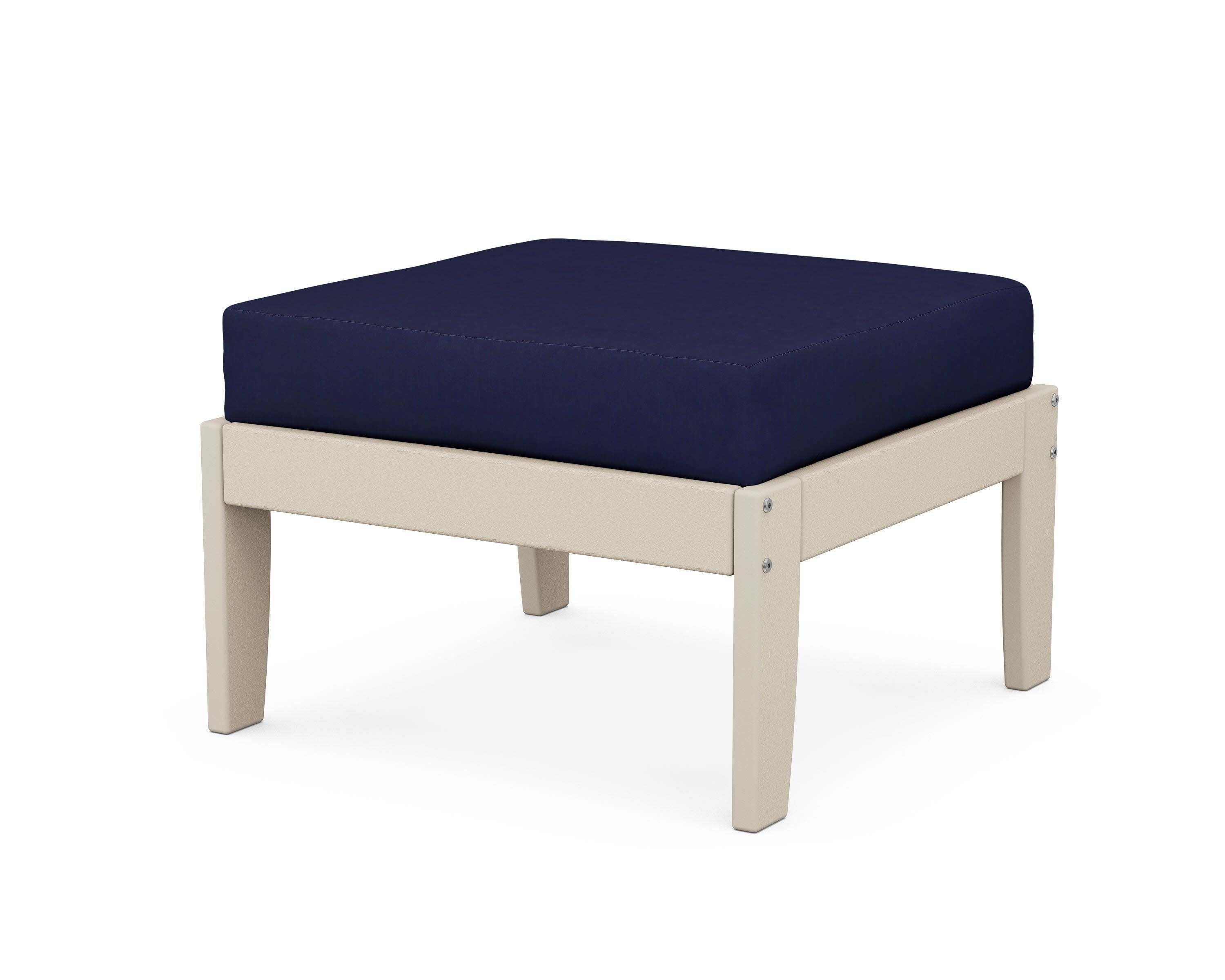 Modular Ottoman - Classic in Sand / Navy