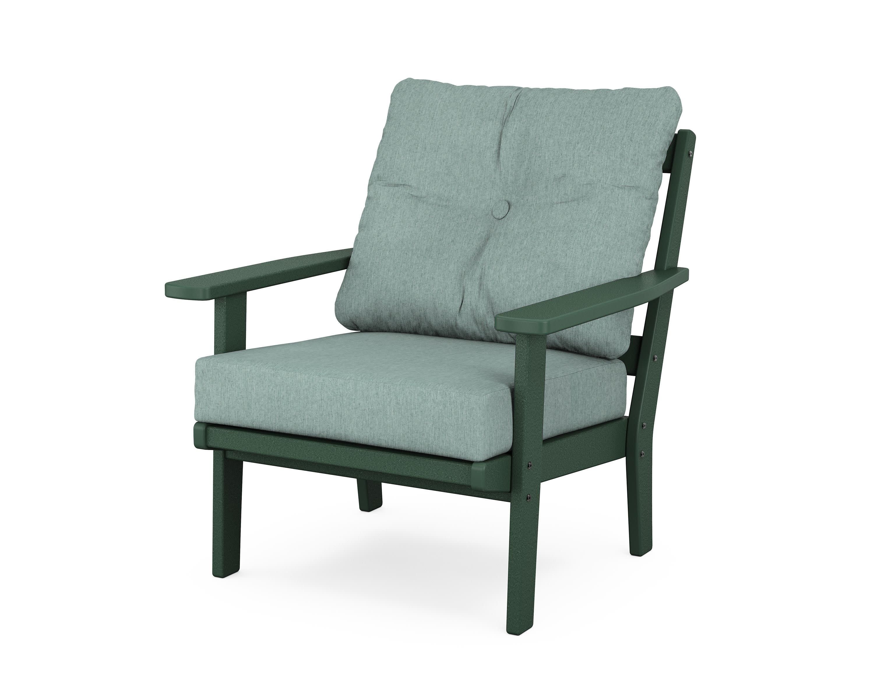 Oxford Deep Seating Chair in Green / Glacier Spa