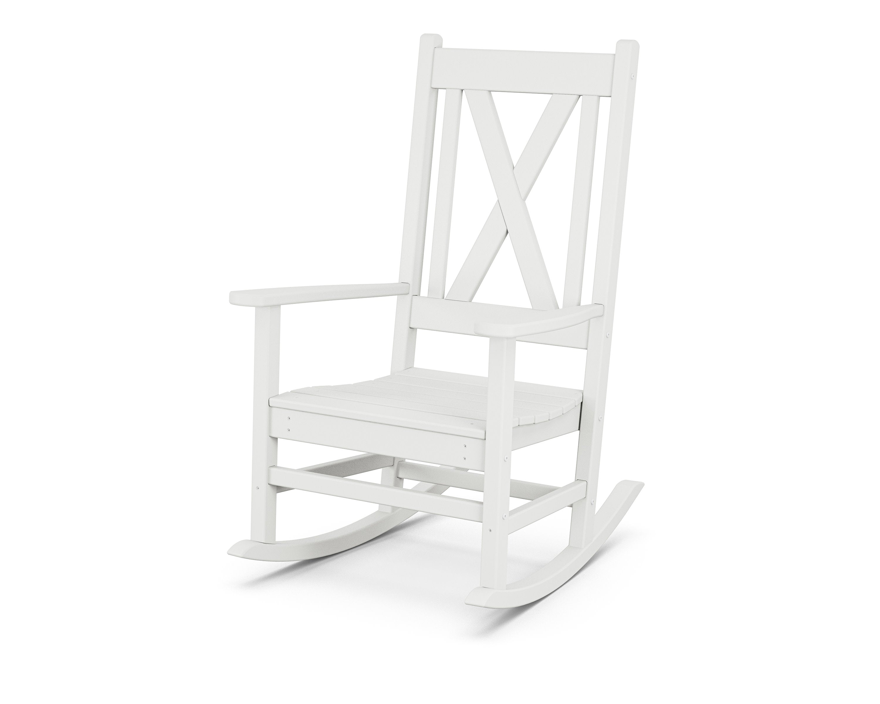 Braxton Porch Rocking Chair in White