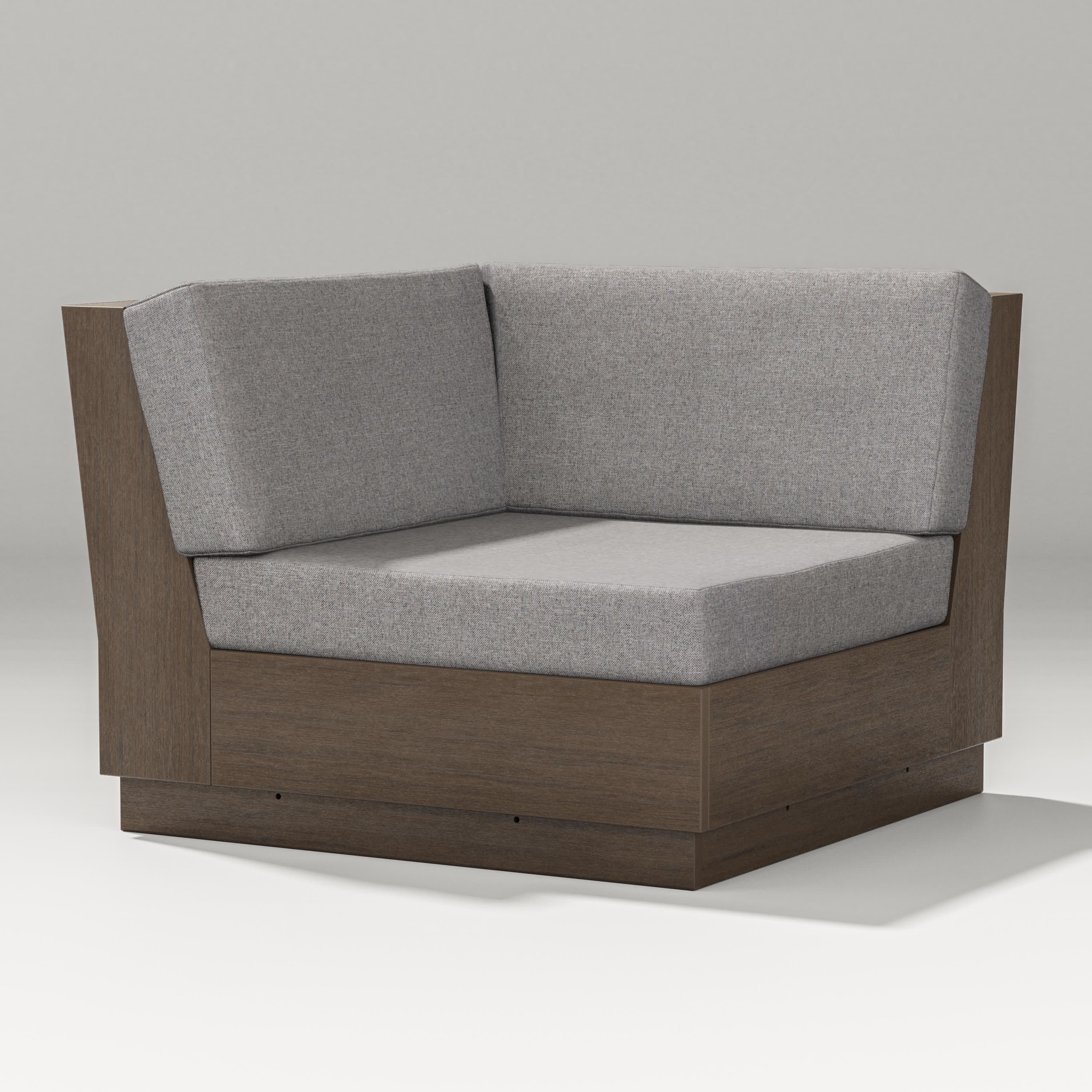 Elevate Modular Corner Chair in Kona / Grey Mist