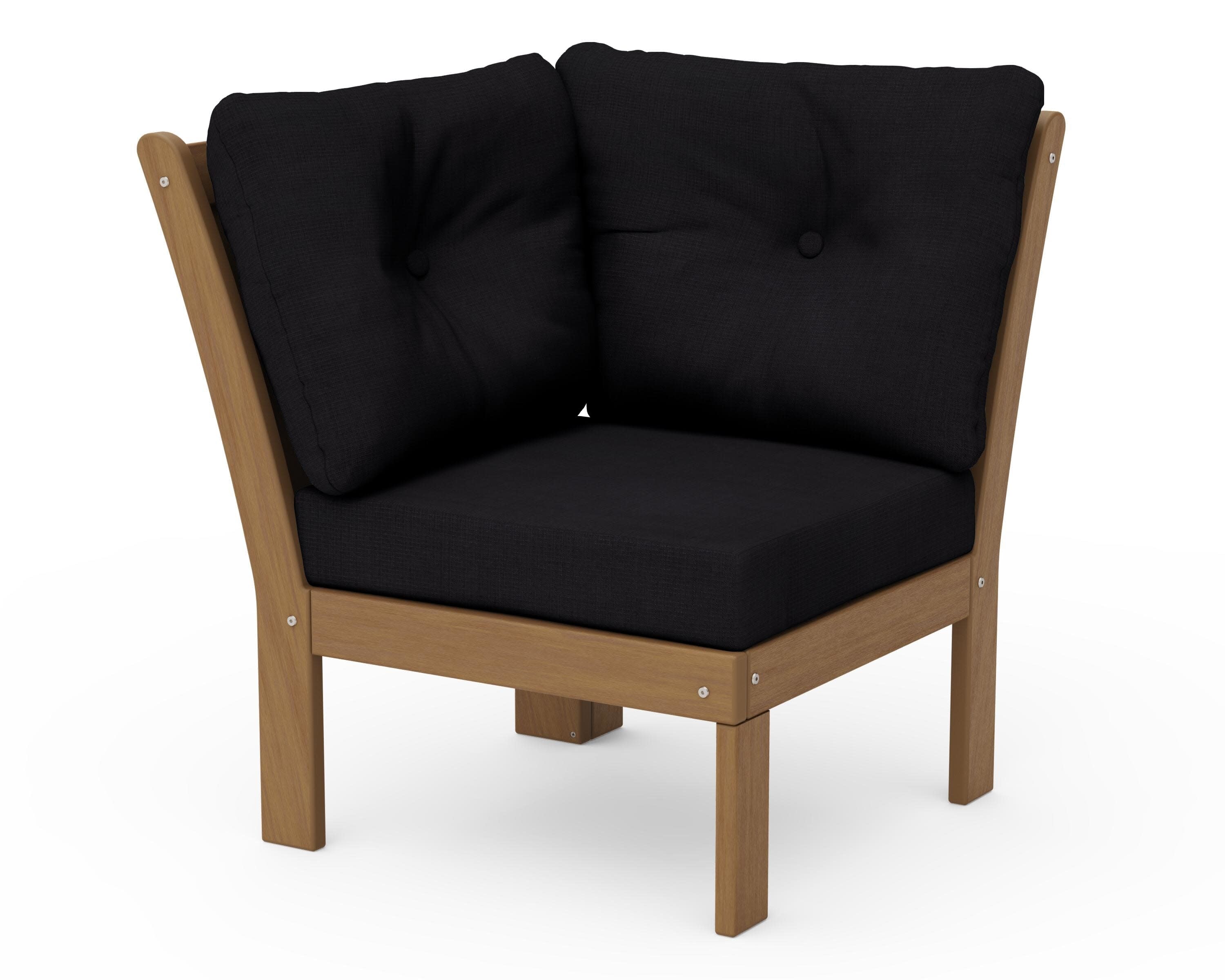 Vineyard Modular Corner Chair in Natural / Midnight Linen