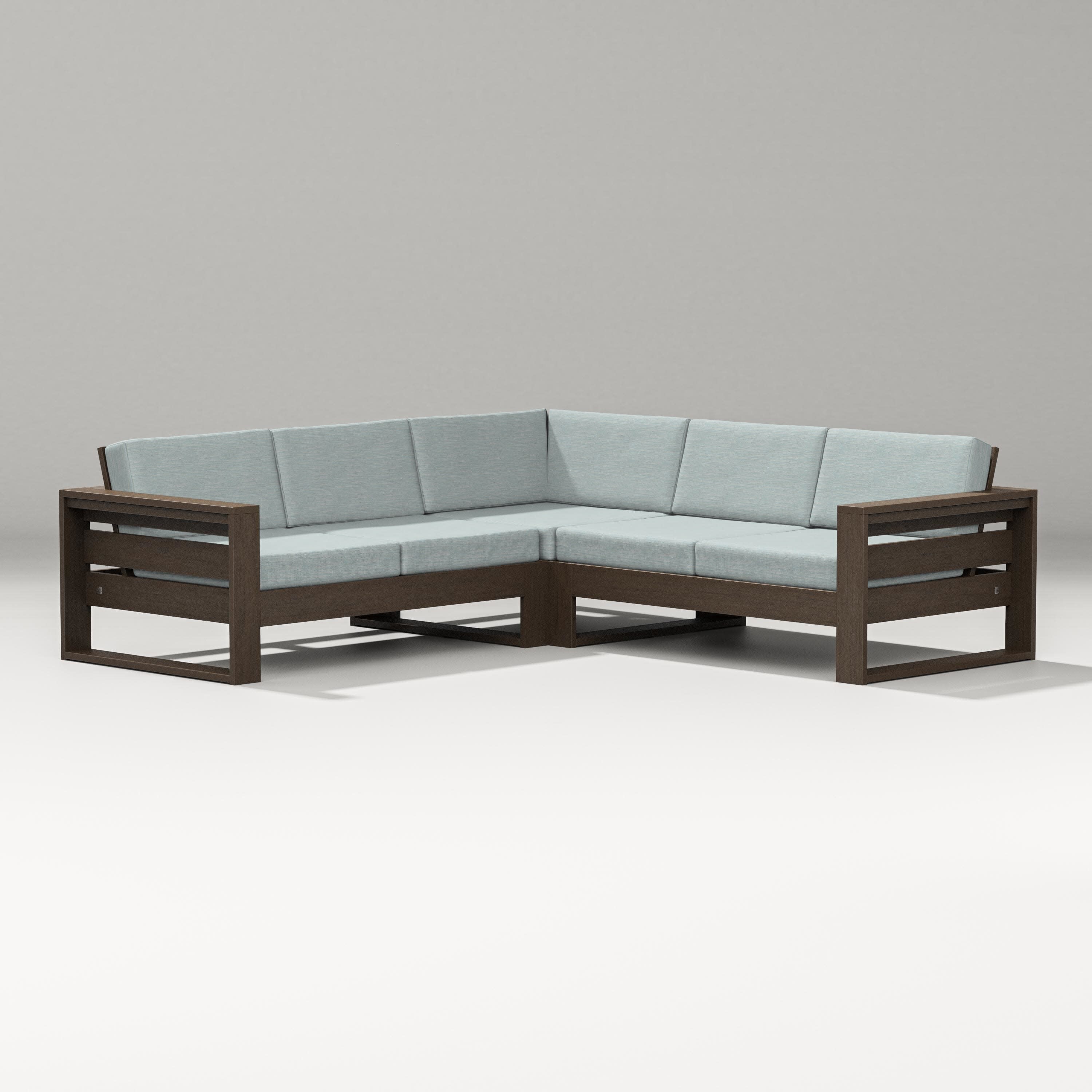 Latitude Corner Sectional in Kona / Soothe Mist