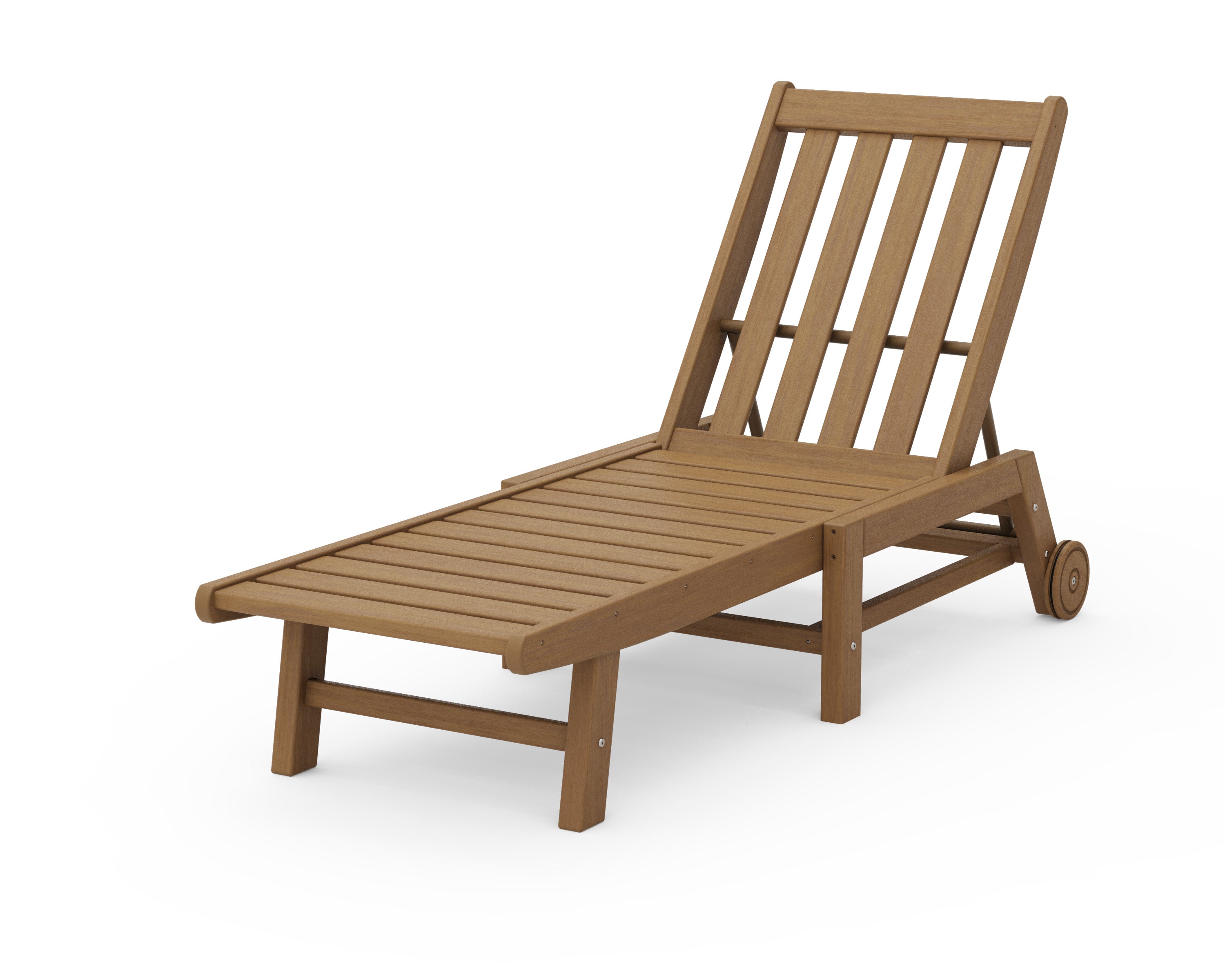 Vineyard Chaise with Wheels in Natural