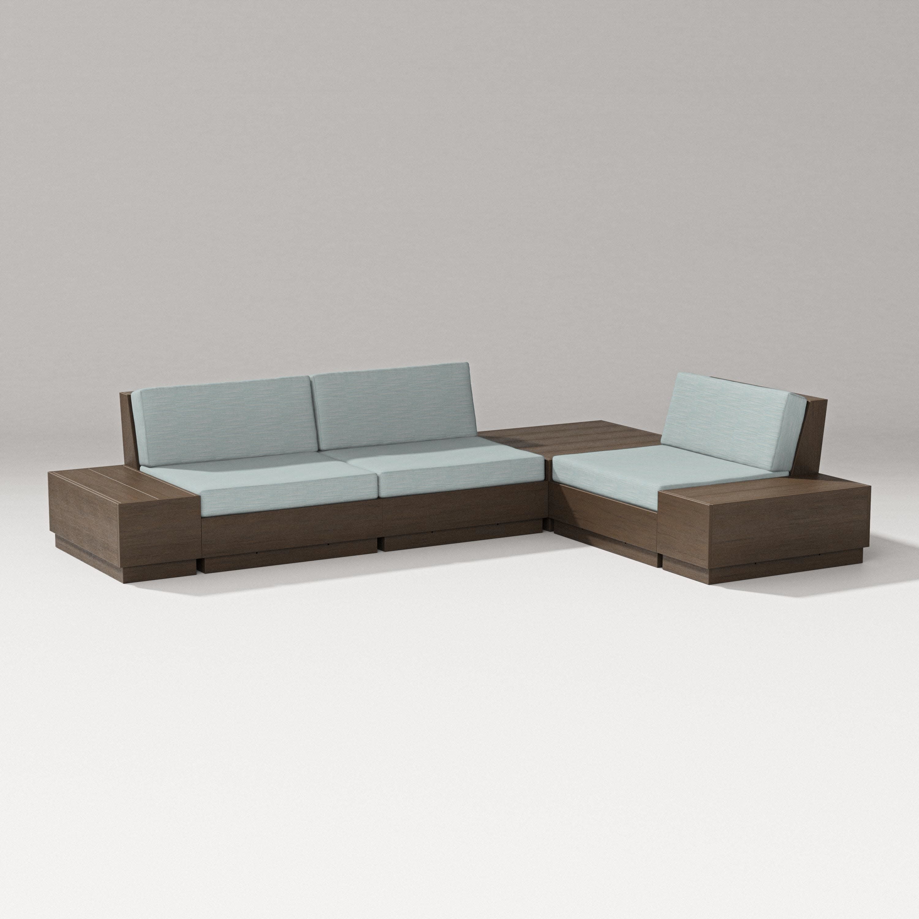 Elevate 6-Piece Corner Sectional in Kona / Soothe Mist