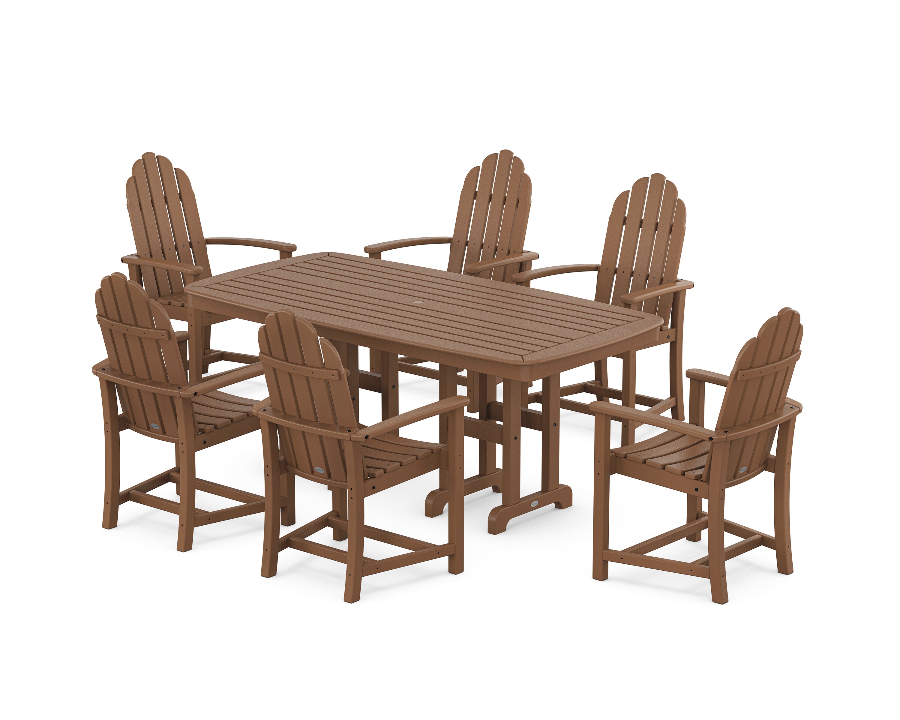Classic Adirondack 7-Piece Dining Set in Teak