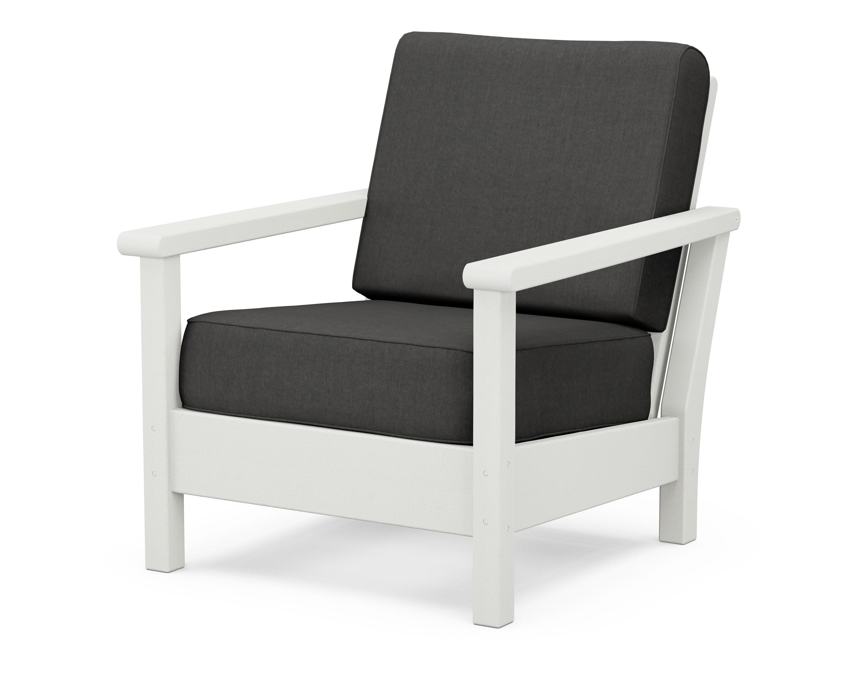 Harbour Deep Seating Chair in Vintage White / Spectrum Carbon