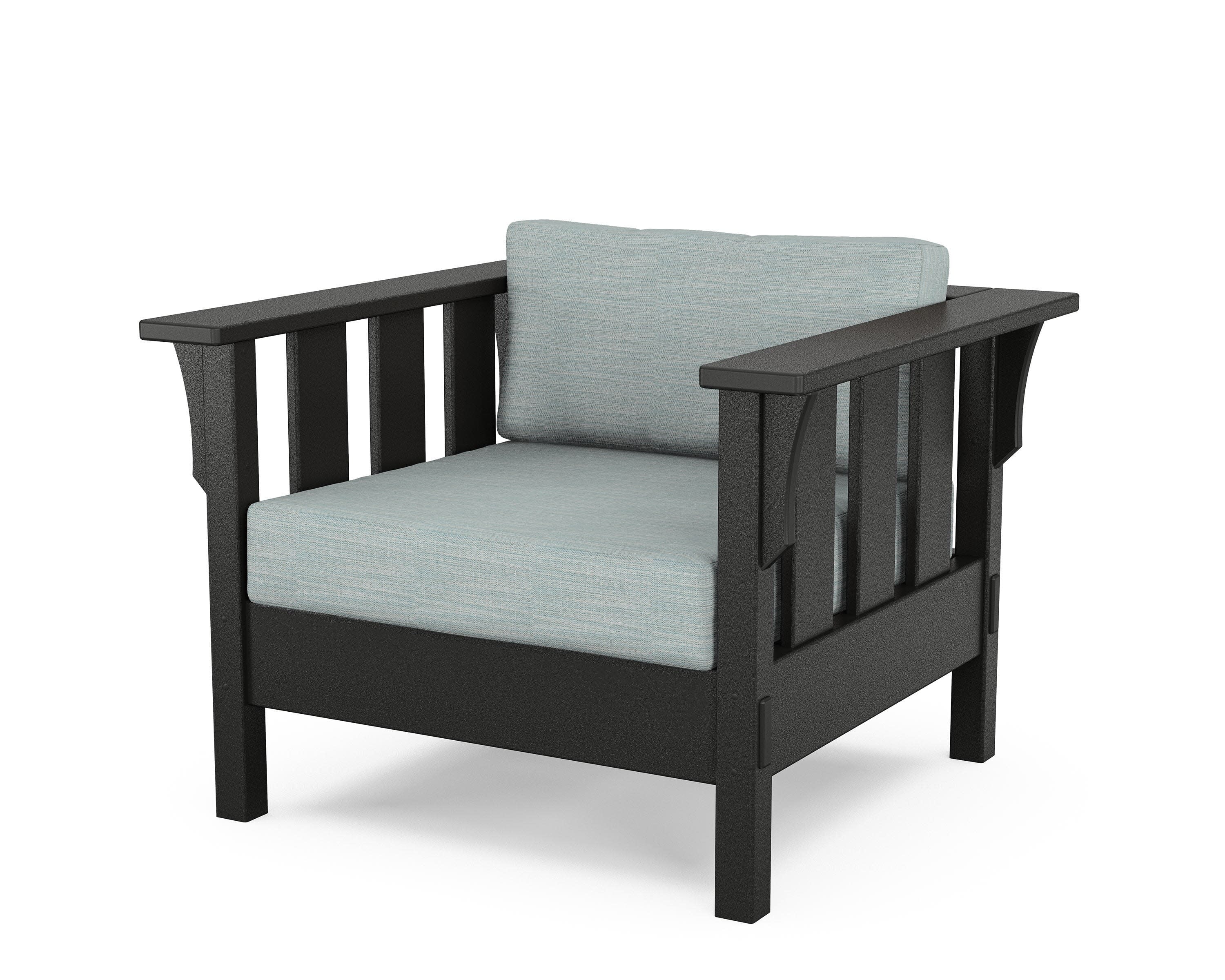 Acadia Deep Seating Chair in Black / Soothe Mist