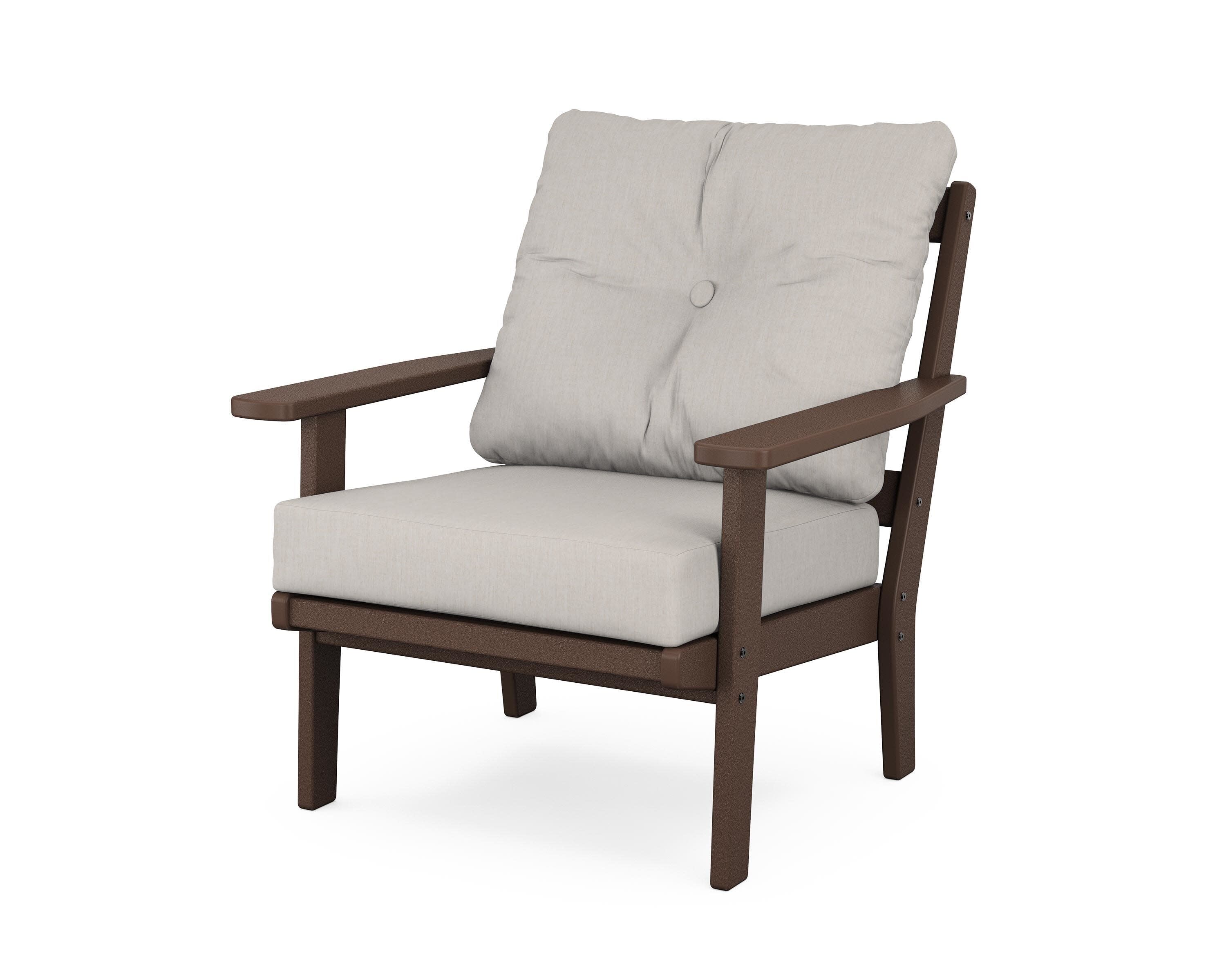 Oxford Deep Seating Chair in Mahogany / Cast Ash