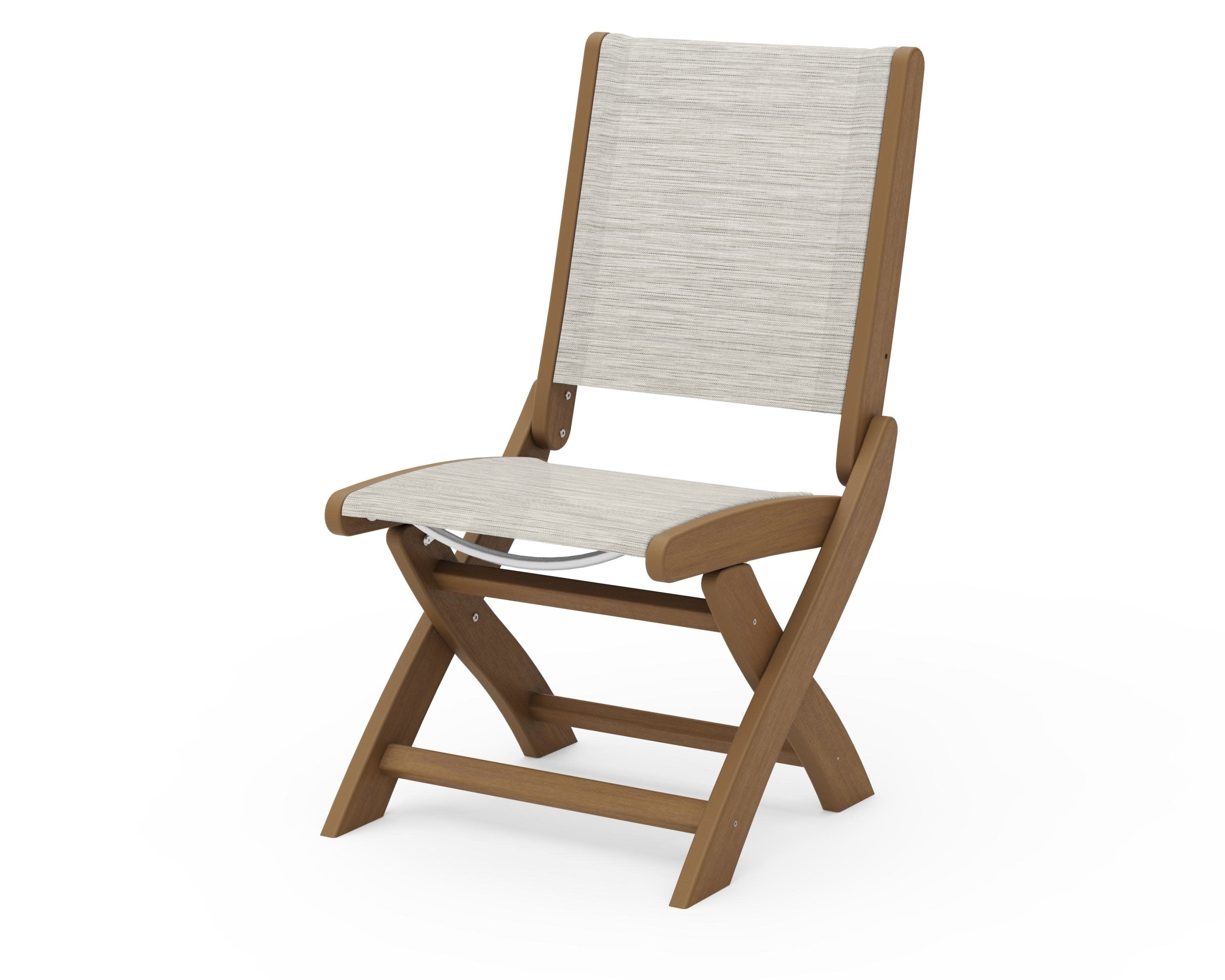 Coastal Folding Side Chair in Natural / Birch Sling
