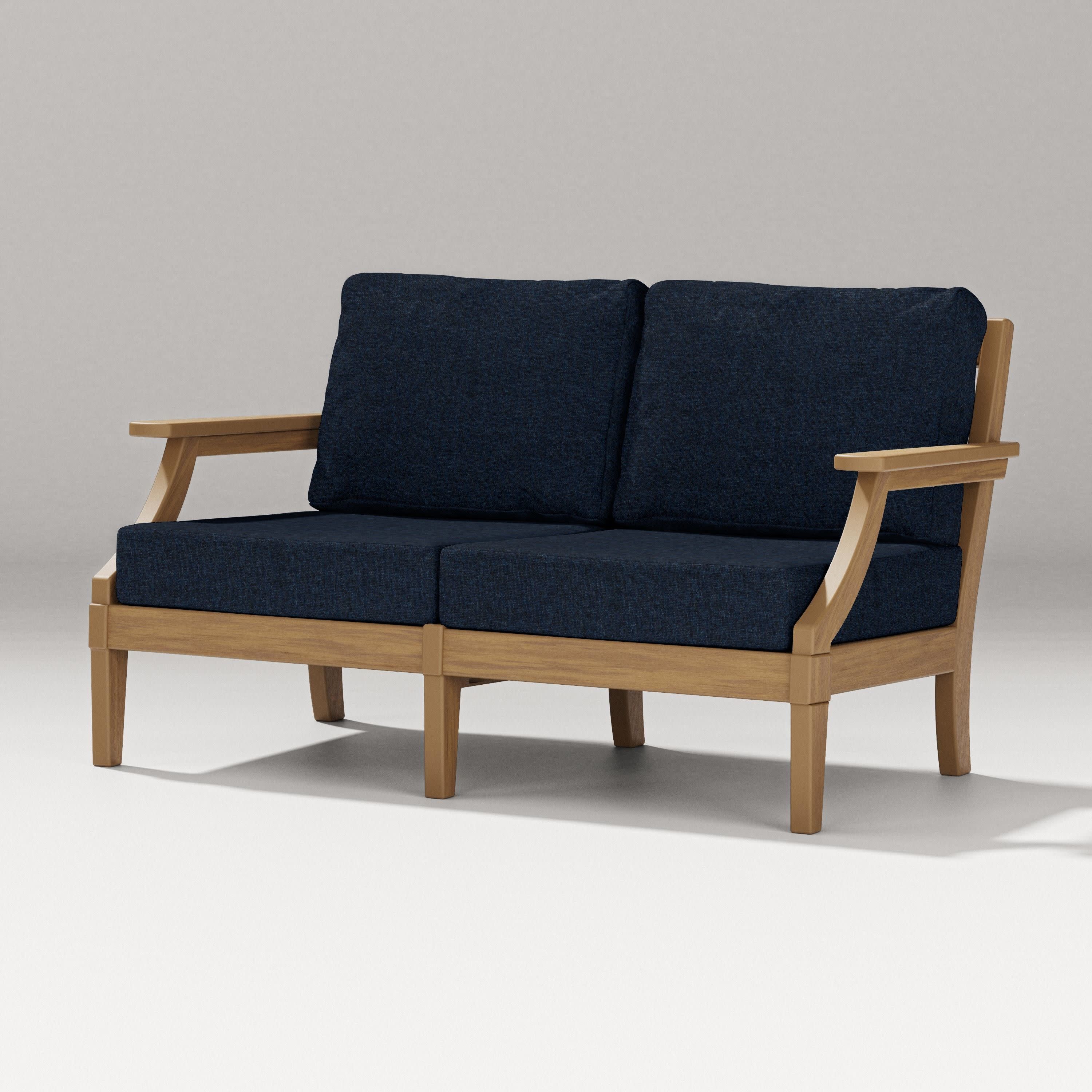 Estate Loveseat in Natural / Marine Indigo